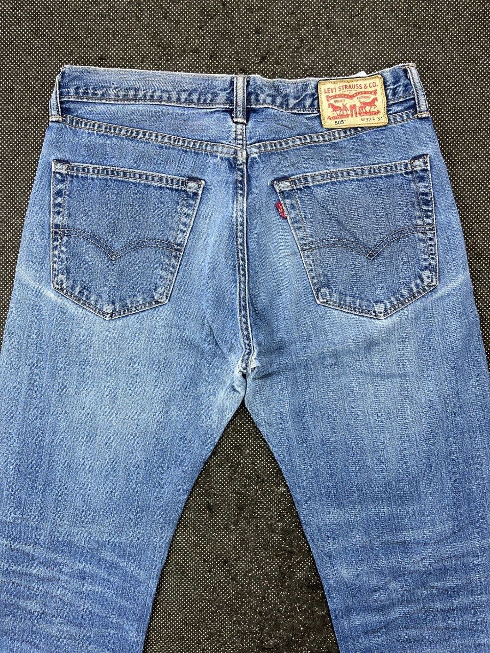 Levi's Vintage Levis 505 Ripped Jeans - J697 Size US 32 / EU 48 - 4 Thumbnail