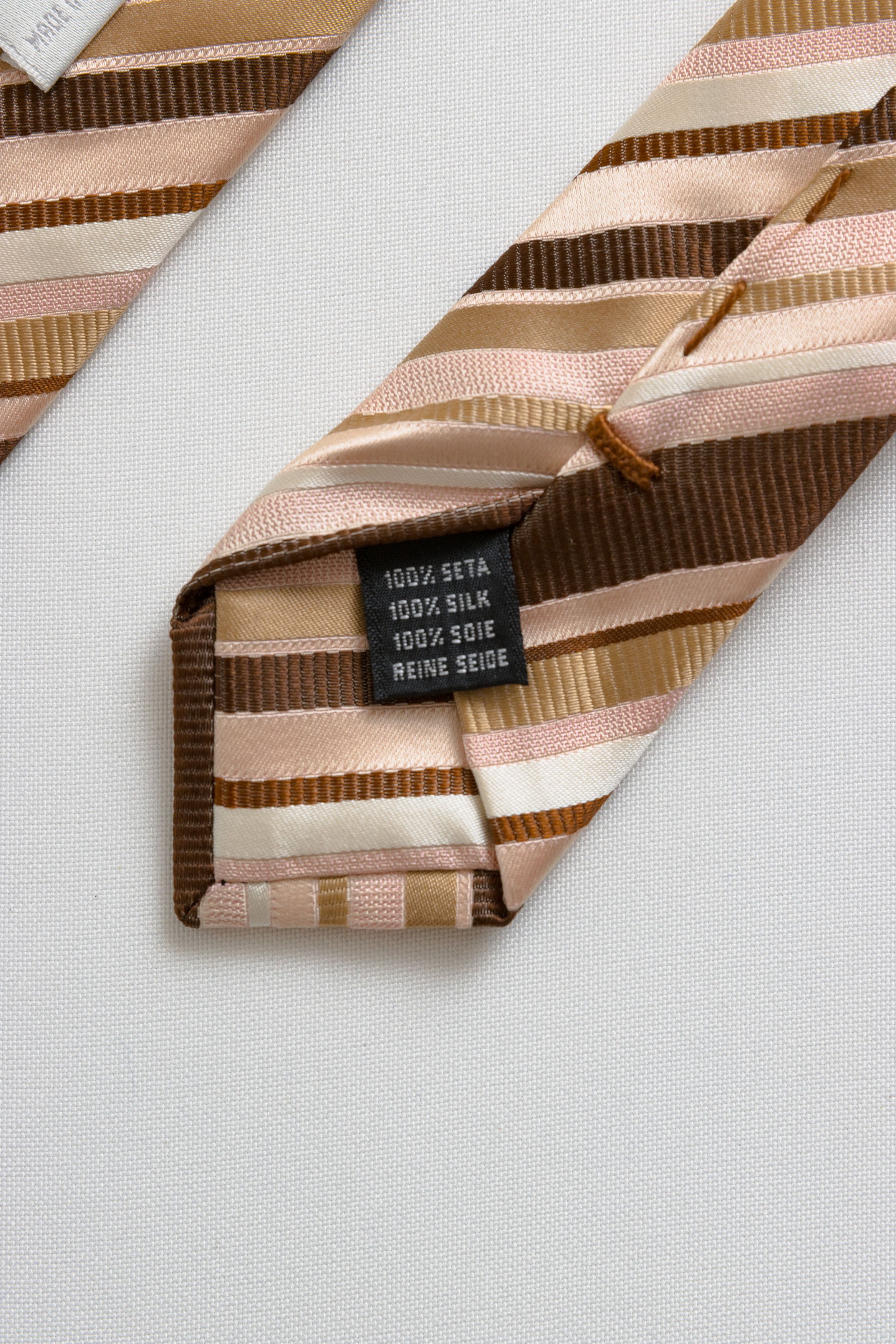Pal Zileri Pal Zileri Tie striped pattern print necktie silk tie 045 Size ONE SIZE - 7 Thumbnail