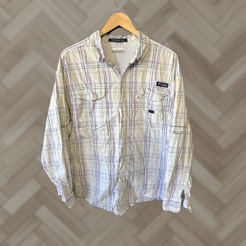 Doublet Columbia Shirt Mens Multicolor Long Sleeve Button-Up Outdoor Plaid XL Pockets Size US XL / EU 56 / 4 - 1 Thumbnail