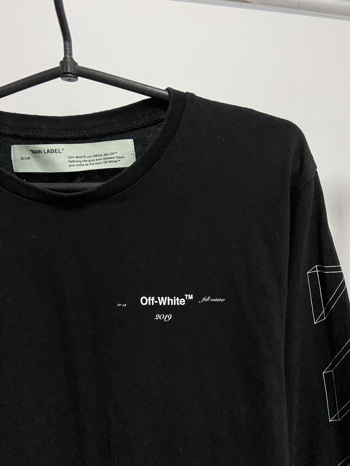 Off-White × Vintage Off white vintage big logo geometric longsleeve Size US L / EU 52-54 / 3 - 4 Thumbnail