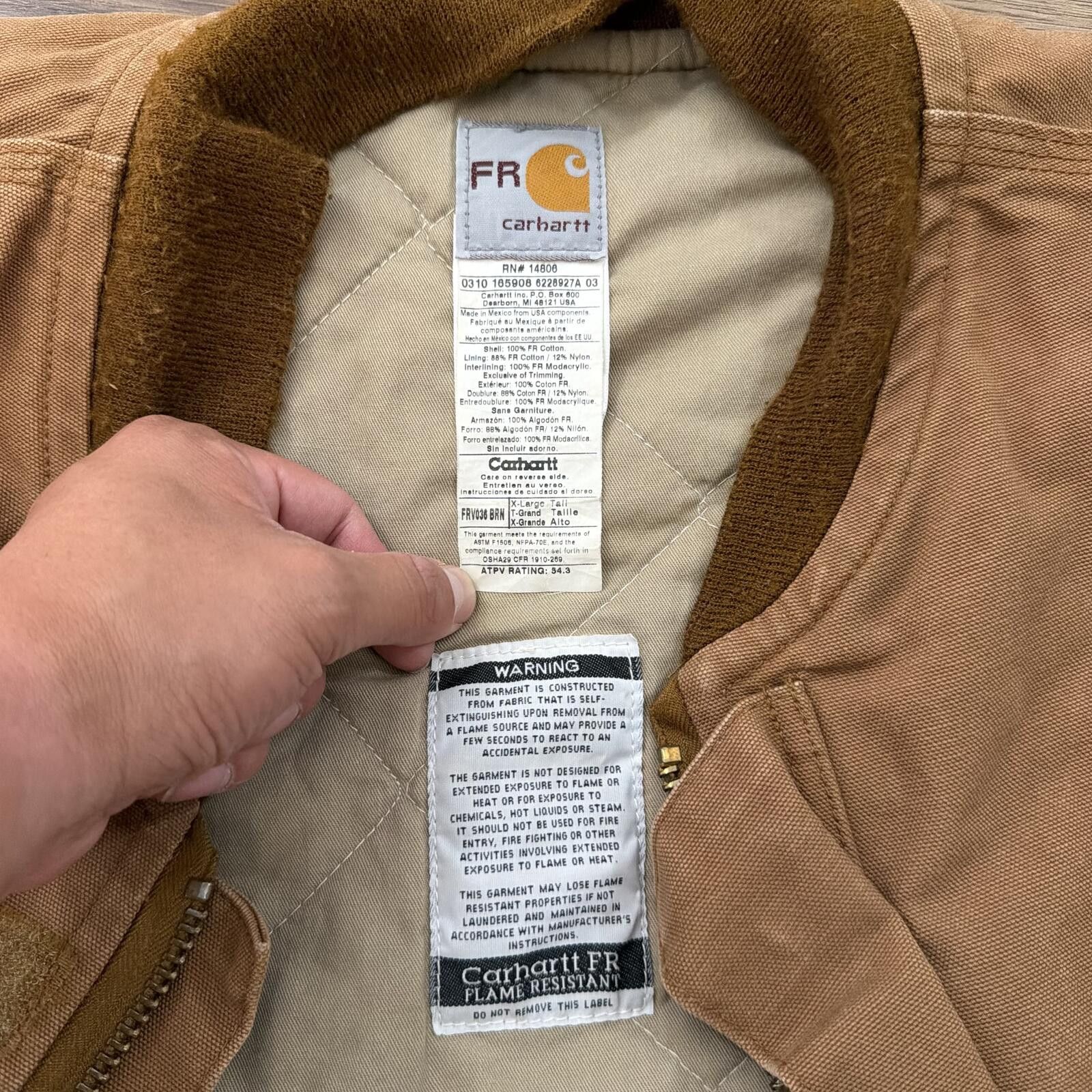 Carhartt Vintage Carhartt FR Quilted Vest Distressed Work Wear XL Size US XL / EU 56 / 4 - 6 Thumbnail