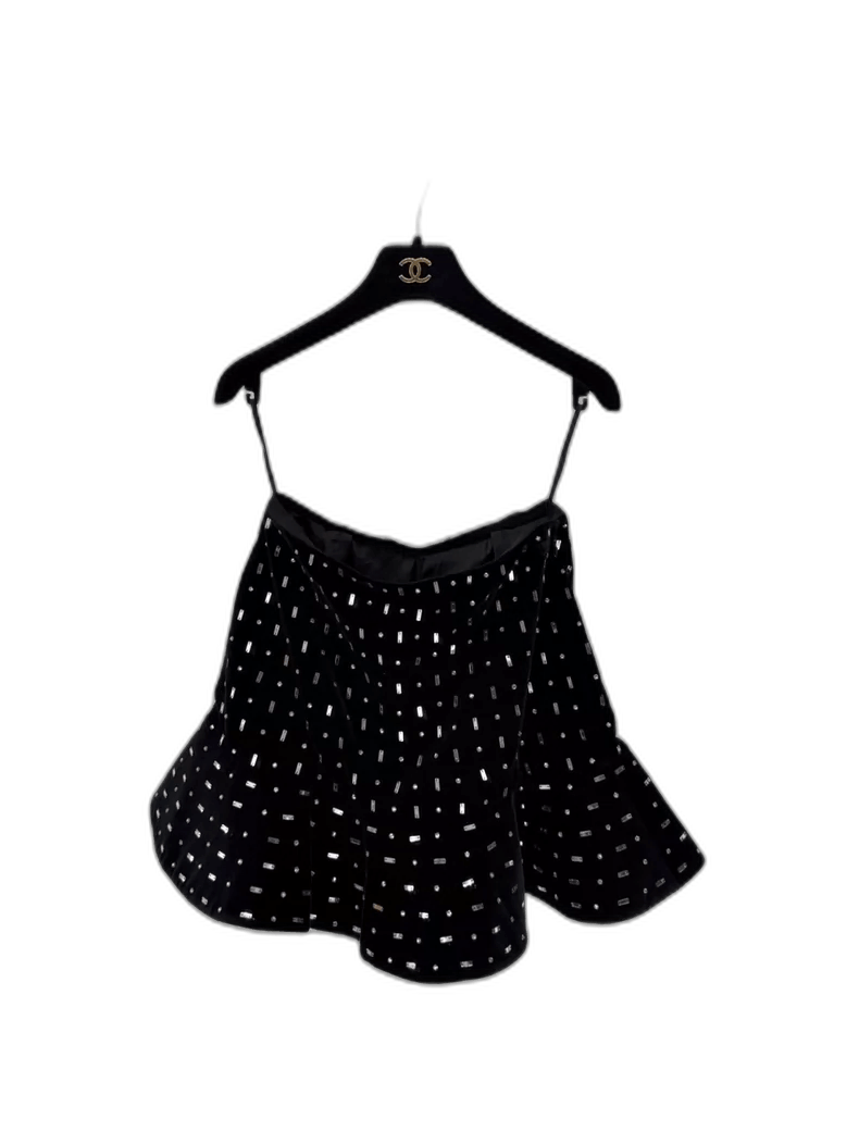 Valentino Valentino Velvet Sequin Flare Skirt Pants Size 36" / US 14 / IT 50 - 1 Thumbnail