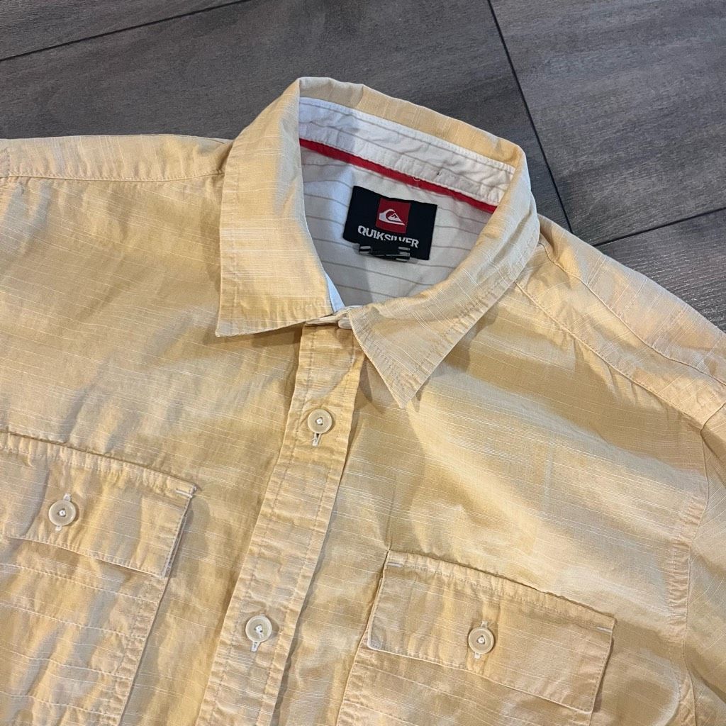 Quiksilver Quiksilver Y2K Yellow Casual Buttonup Men Small I-210 Size US S / EU 44-46 / 1 - 2 Thumbnail