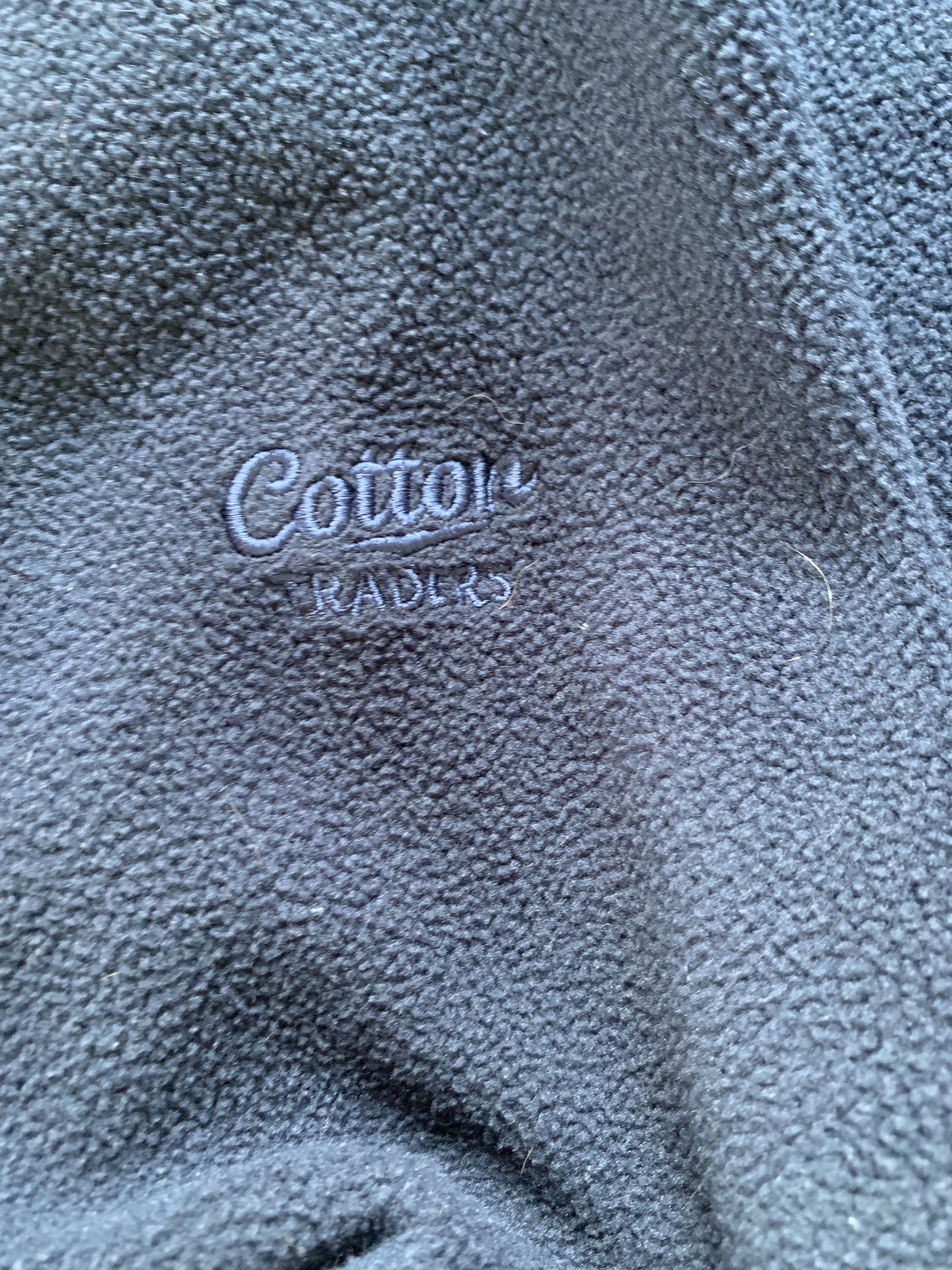Cotton Traders × Vintage Cotton Traders Rugby Blue Fleece Polo Sweatshirt Size US L / EU 52-54 / 3 - 6 Thumbnail