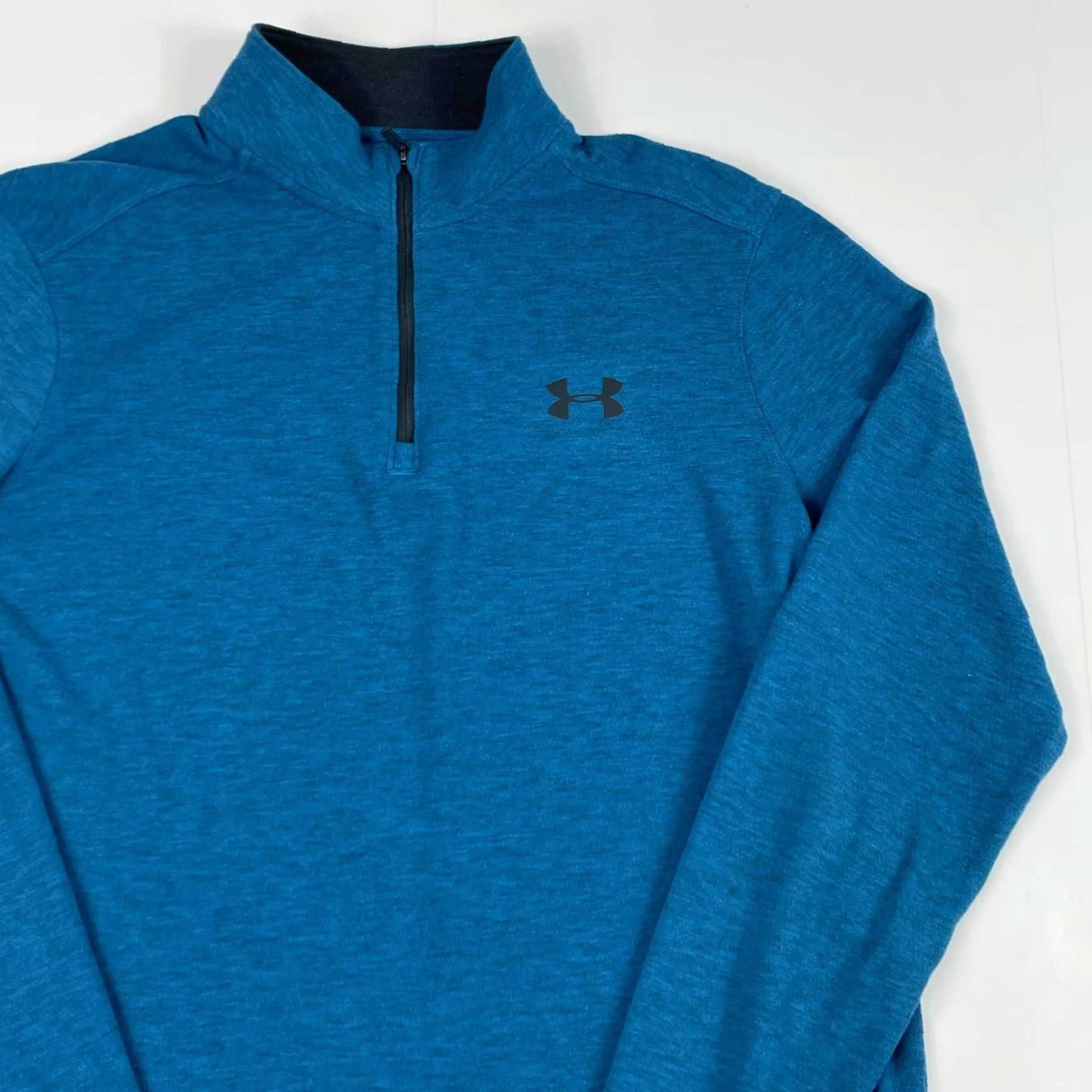Under Armour Under Armour Shirt Men Medium Blue ColdGear 1/4 Zip Pullover Golfing Workout Gym Size US M / EU 48-50 / 2 - 3 Thumbnail