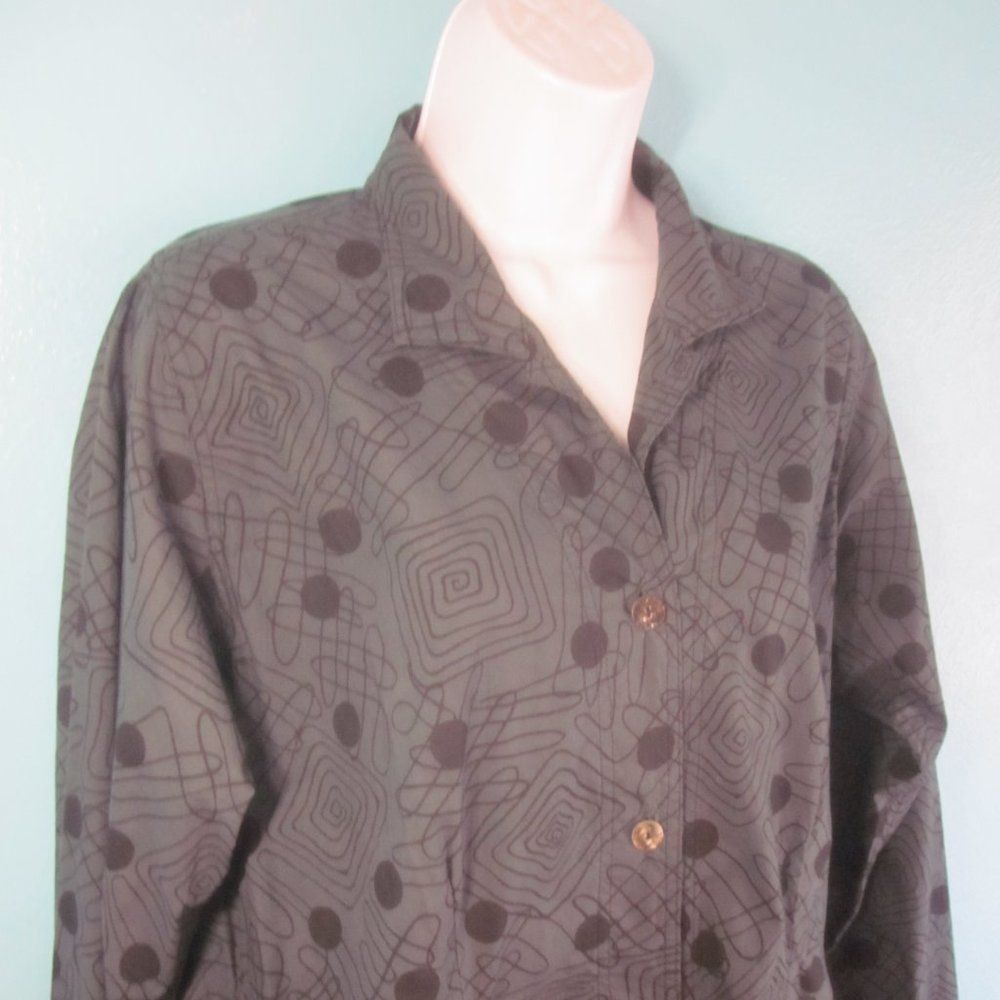 Eileen Fisher Adverb Cotton Tunic Dress M Oversized Size M / US 6-8 / IT 42-44 - 10 Thumbnail
