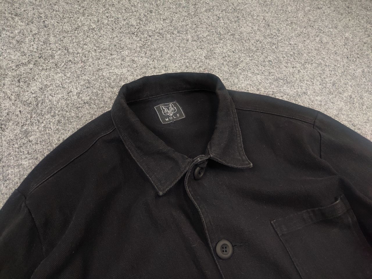 Vintage Vintage French Chore Moleskin Wolf Clothing Worker Jacket Size US XL / EU 56 / 4 - 9 Thumbnail