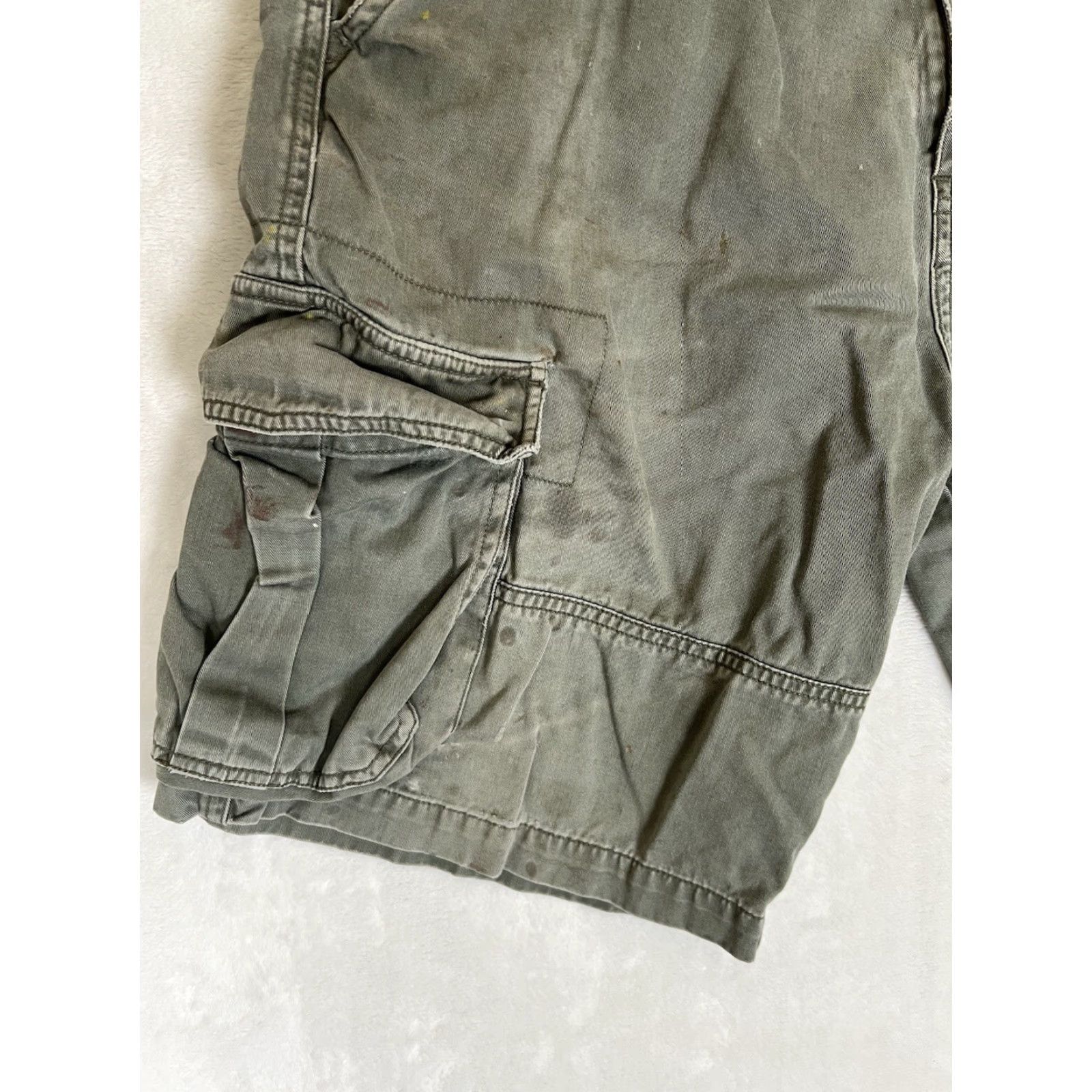 Sideout VINTAGE Sideout Cargo Shorts Men 32 Green Grunge 90s Beach CARGO Shortss Size US 32 / EU 48 - 2 Thumbnail
