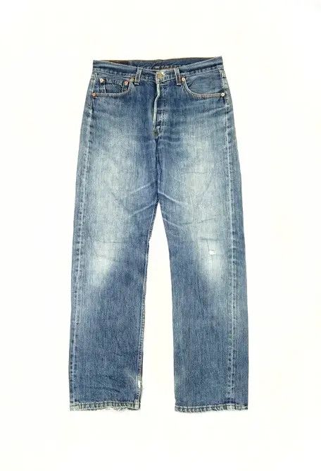 Levi's 90s Vintage Levi's 501 Made In USA Distressed Jeans 33x32 Size US 33 - 1 Thumbnail