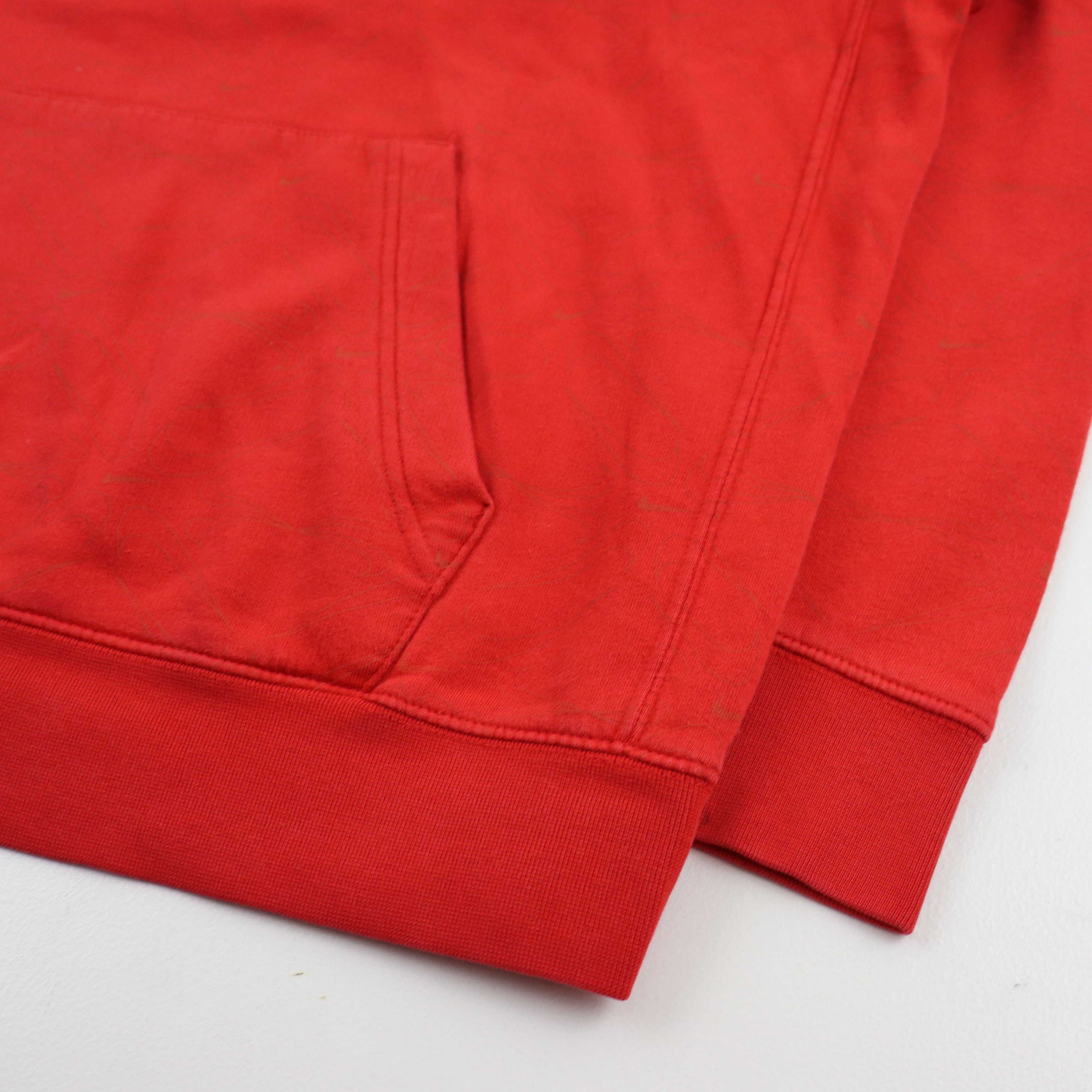 Nike × Travis Scott Vintage 90s Style Nike Hoodie Center Swoosh Red Sweatshirt Size US XXL / EU 58 / 5 - 6 Thumbnail