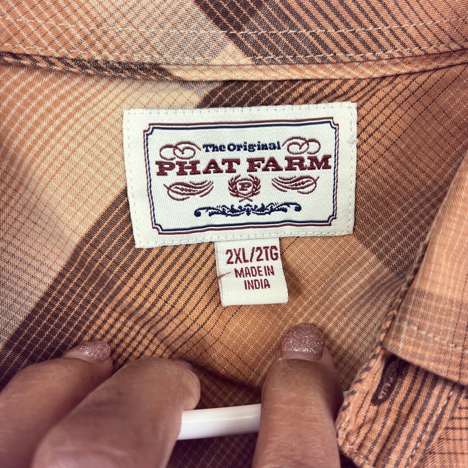 Phat Farm Vintage Phat Farm Plaid Shirt Men's Size 2XL Button Front Size US XXL / EU 58 / 5 - 3 Thumbnail