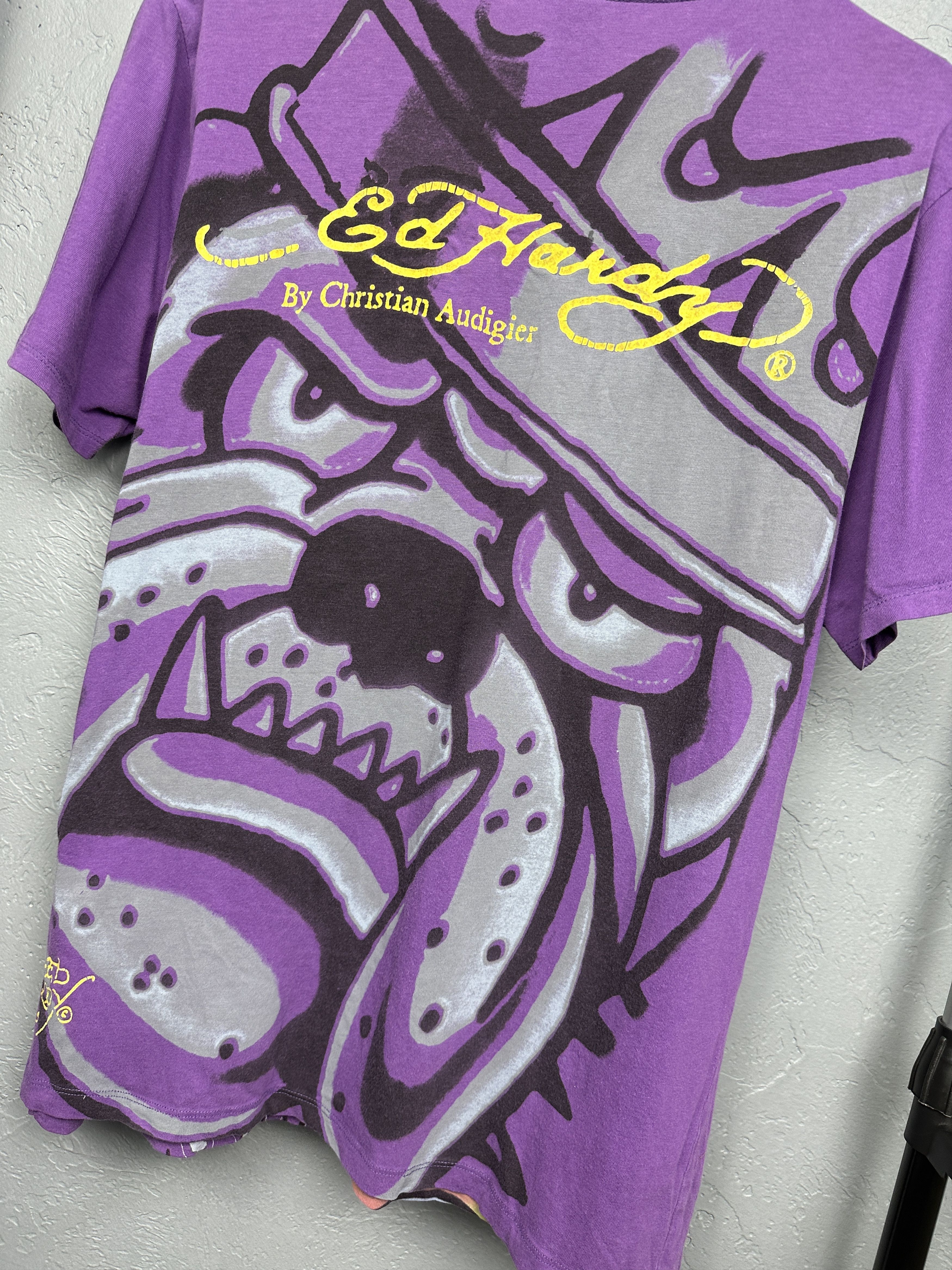 Christian Audigier × Ed Hardy Ed Hardy by Christian Audigier Vintage Mens T-Shirt Size US L / EU 52-54 / 3 - 11 Thumbnail