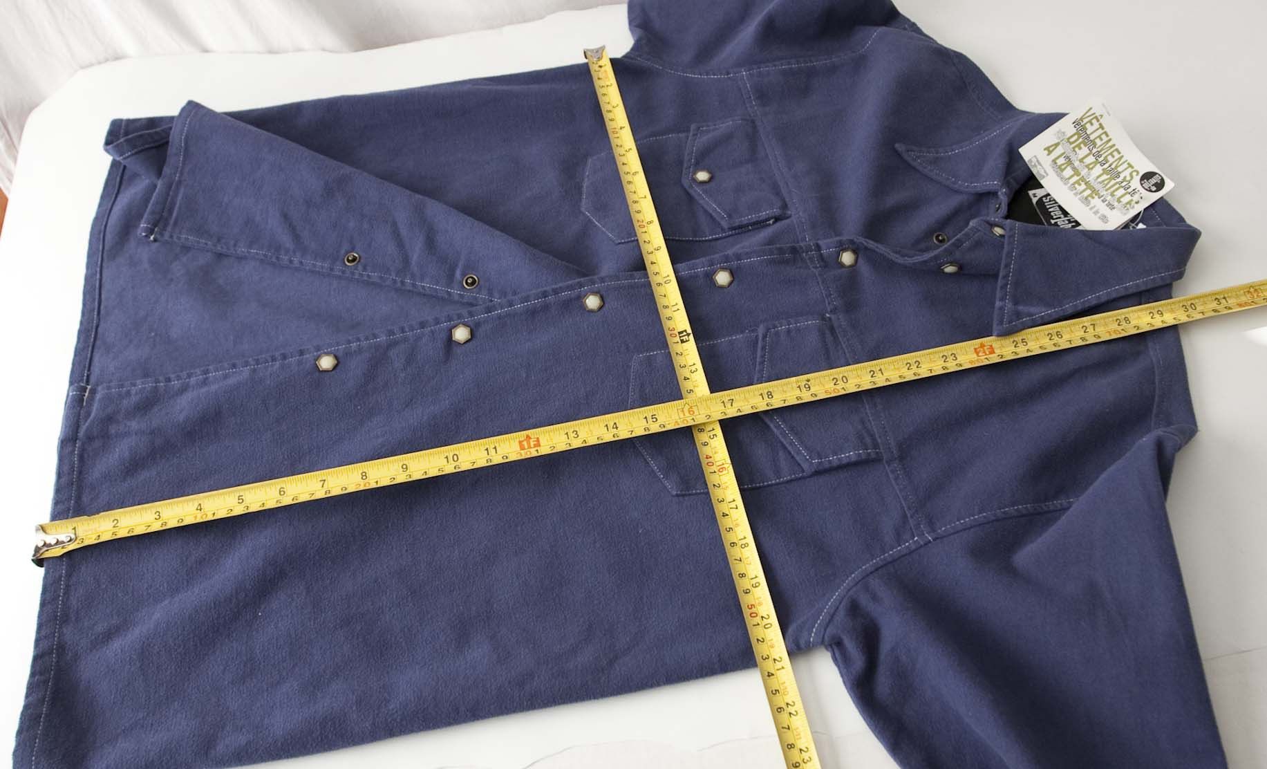 Levi's New Silver Tab Levis Heavy Shirt Snap Button Size M Blue Size US M / EU 48-50 / 2 - 4 Thumbnail
