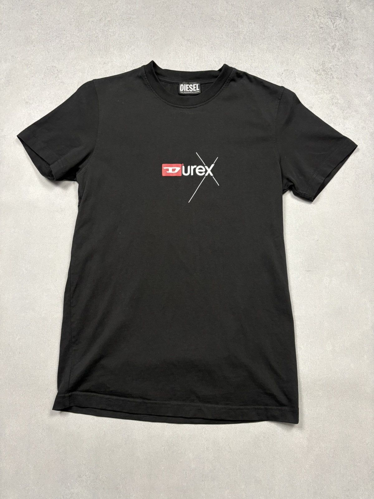 Diesel FW23 Diesel Durex Graphic T Shirt Black Logo Tee Size S Y2K Size US S / EU 44-46 / 1 - 1 Thumbnail