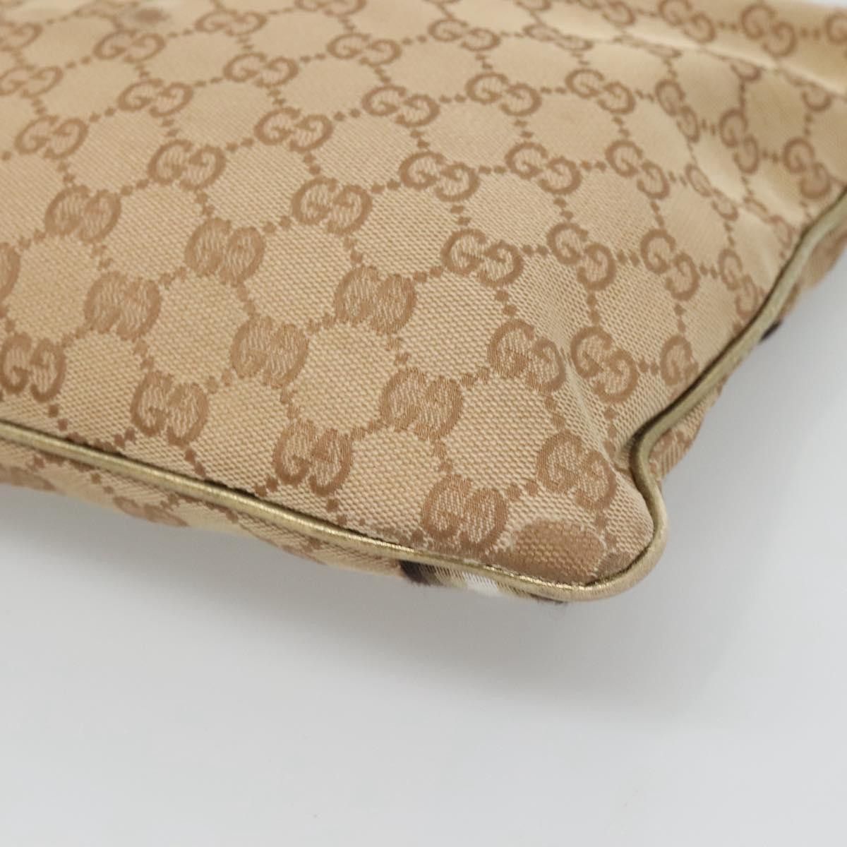 Gucci GUCCI GG Canvas Sherry Line Shoulder Bag Beige Black Size ONE SIZE - 10 Thumbnail