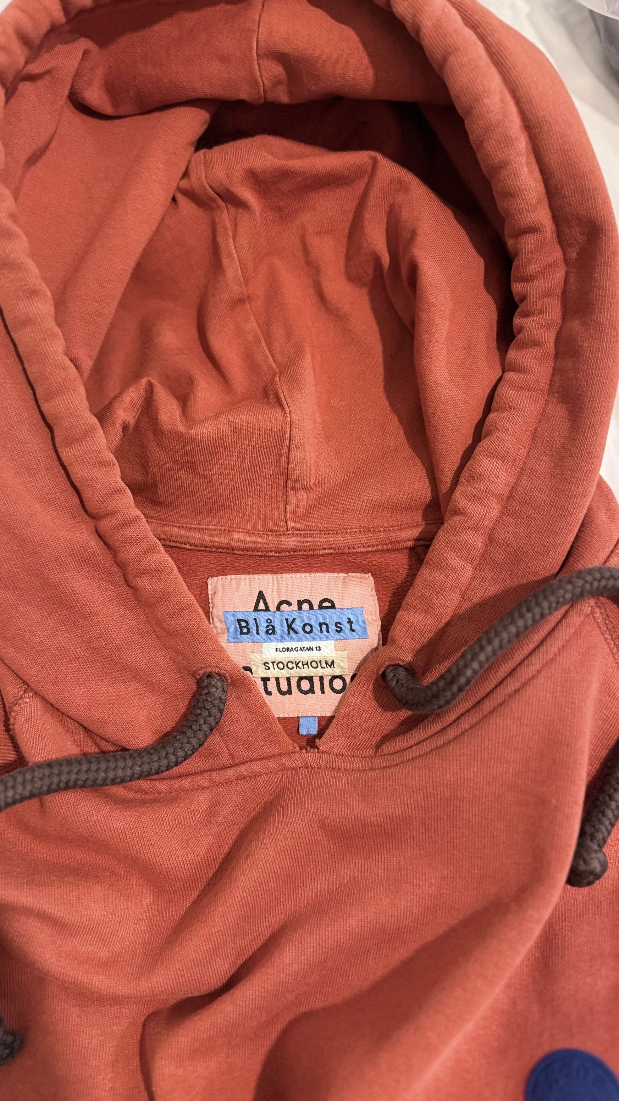Acne Studios Acne Studios Red Blå Konst Fleece Hoodie Men Small Size US S / EU 44-46 / 1 - 4 Thumbnail