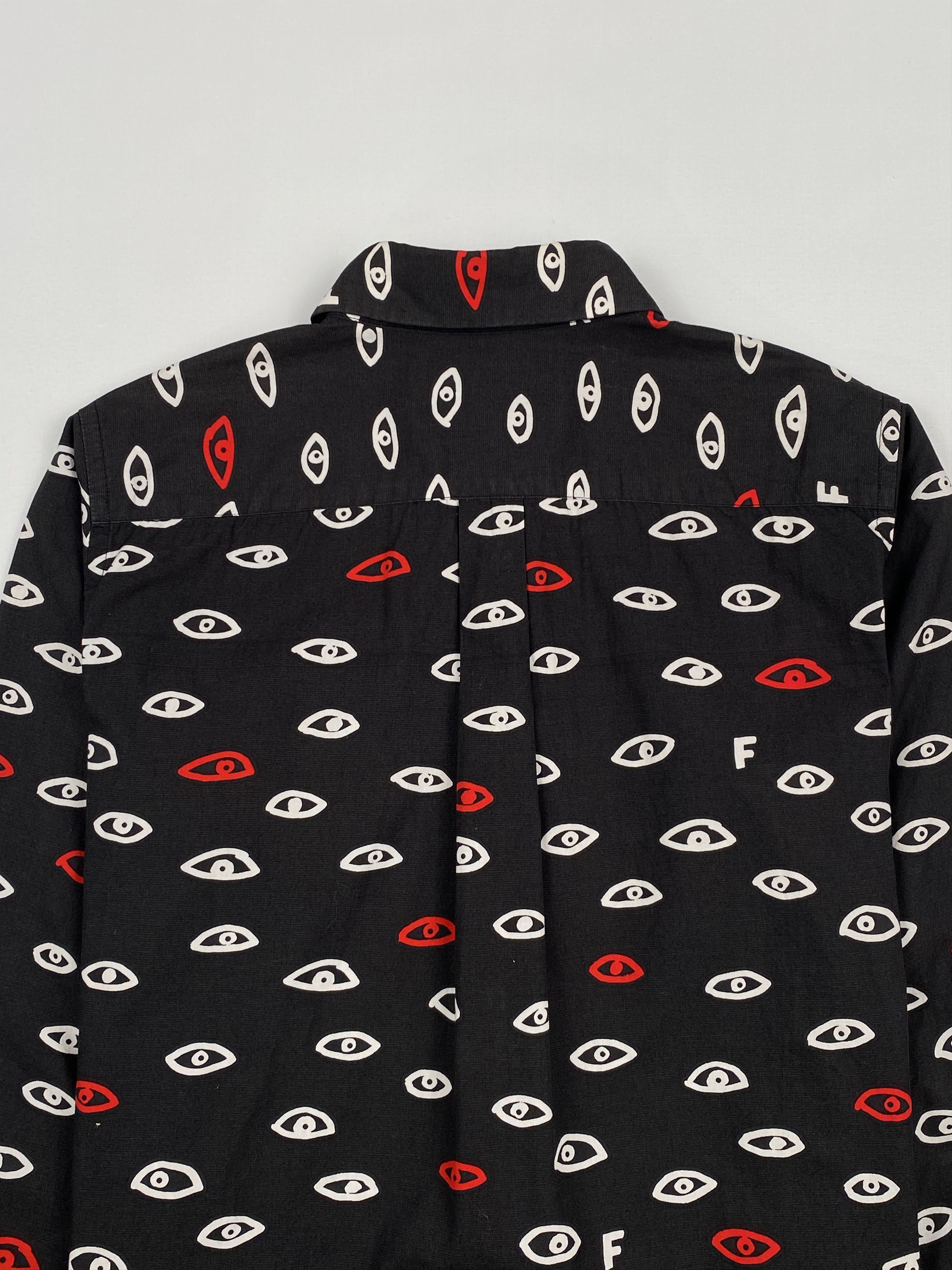 Comme des Garcons Black AD2015 Eyes All-Over Print Flannel Long Sleeves Shirt Size US XS / EU 42 / 0 - 10 Thumbnail