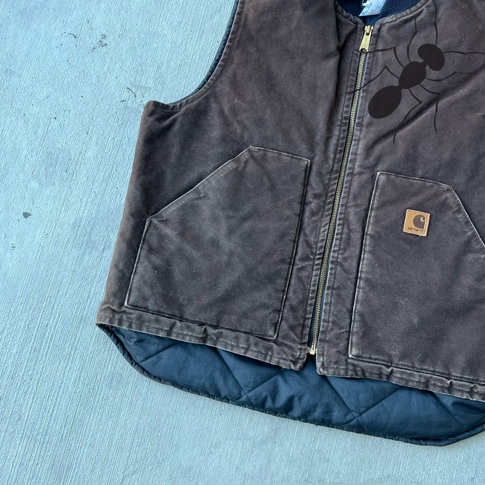Carhartt × Vintage Carhartt V02 DKB brown work wear vest Size US L / EU 52-54 / 3 - 3 Thumbnail