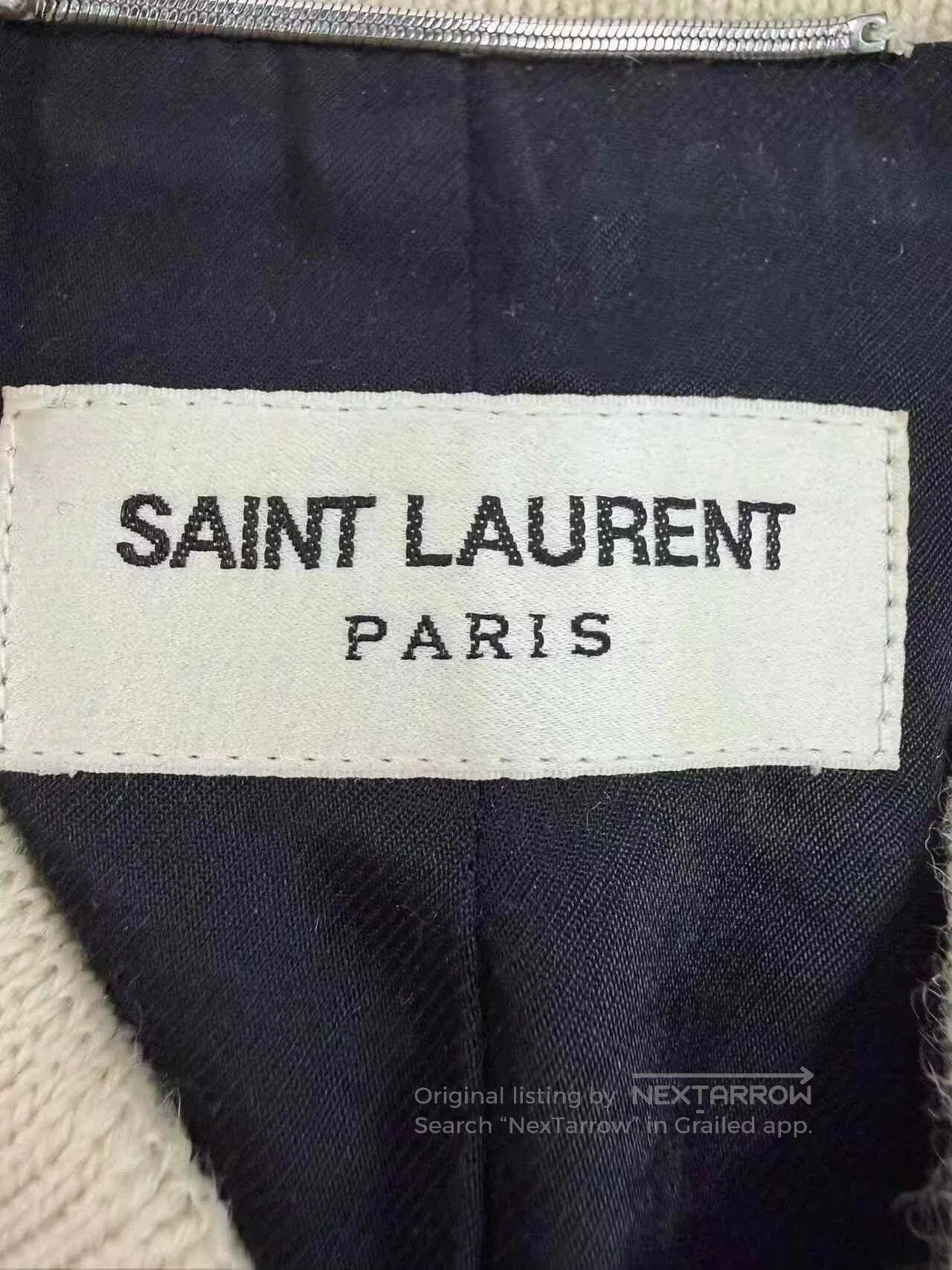 Saint Laurent Paris SAINT LAURENT Cream Baseball Jacket. Size US S / EU 44-46 / 1 - 3 Thumbnail
