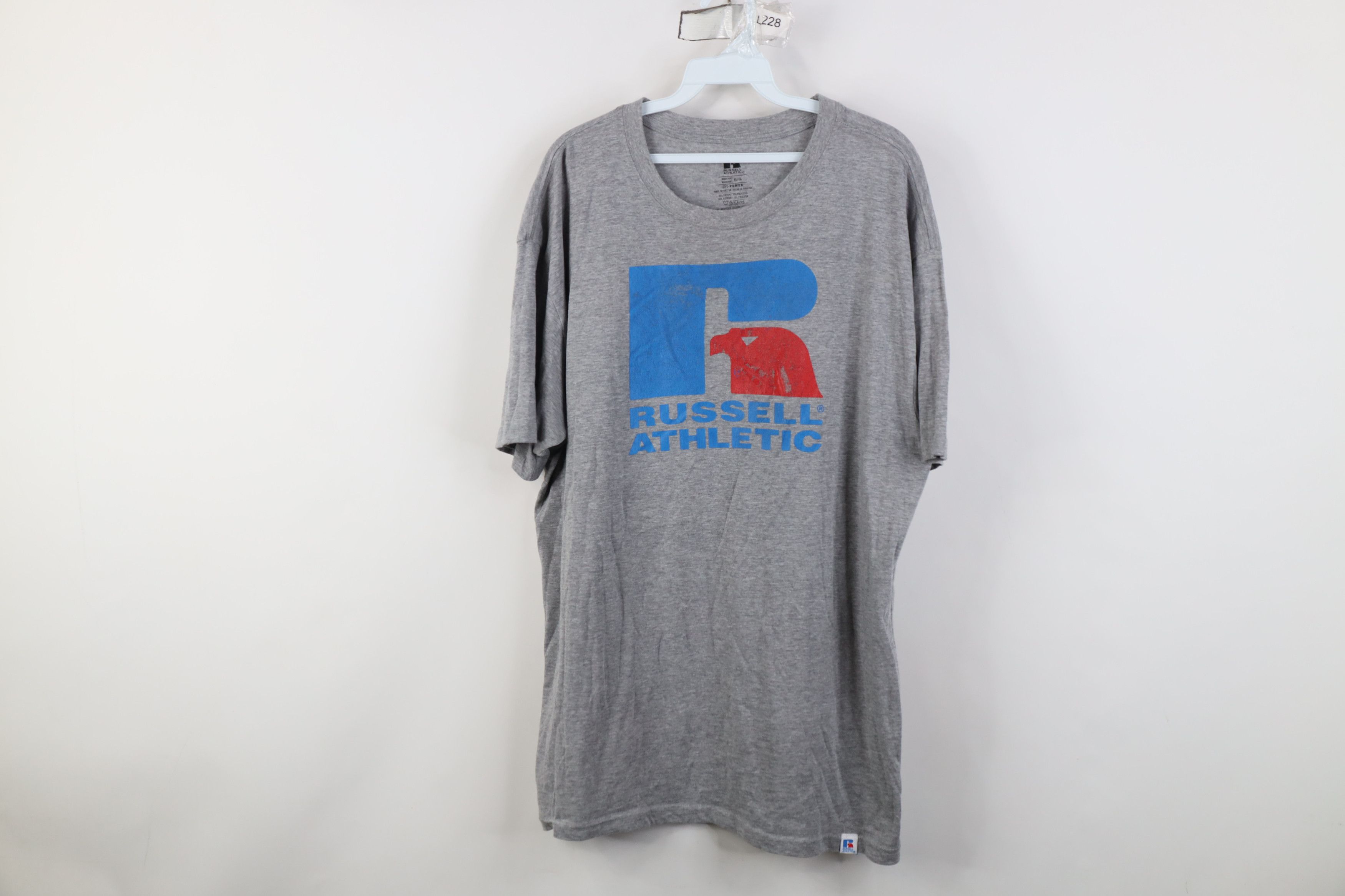Russell Athletic Vintage Russell Athletic Big Logo Short Sleeve T-Shirt Gray Size US XL / EU 56 / 4 - 1 Thumbnail