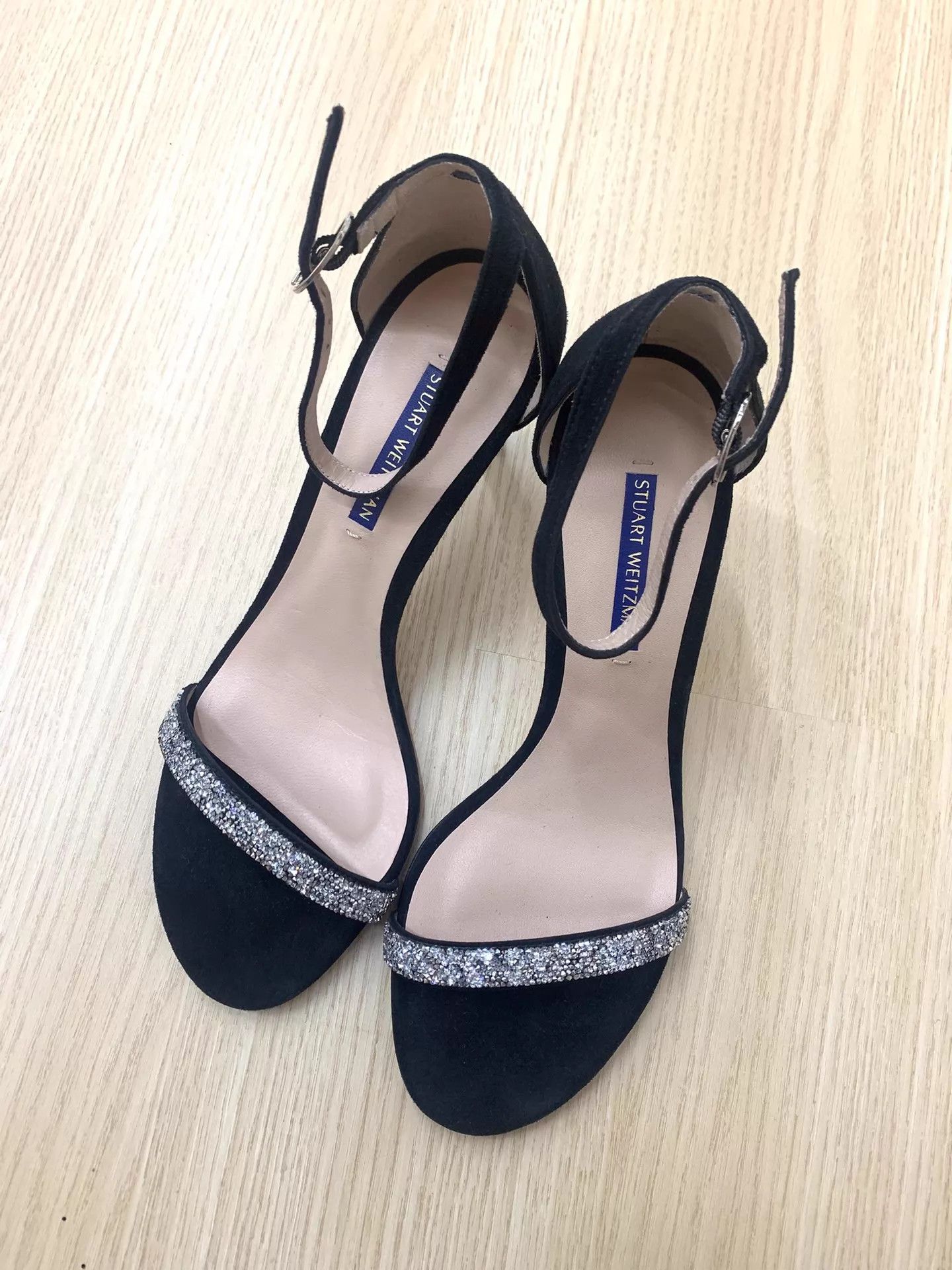 Stuart Weitzman STUART WEITZMAN blk Strappy Heel Sandals 39EU New Size US 8.5 / IT 38.5 - 1 Thumbnail