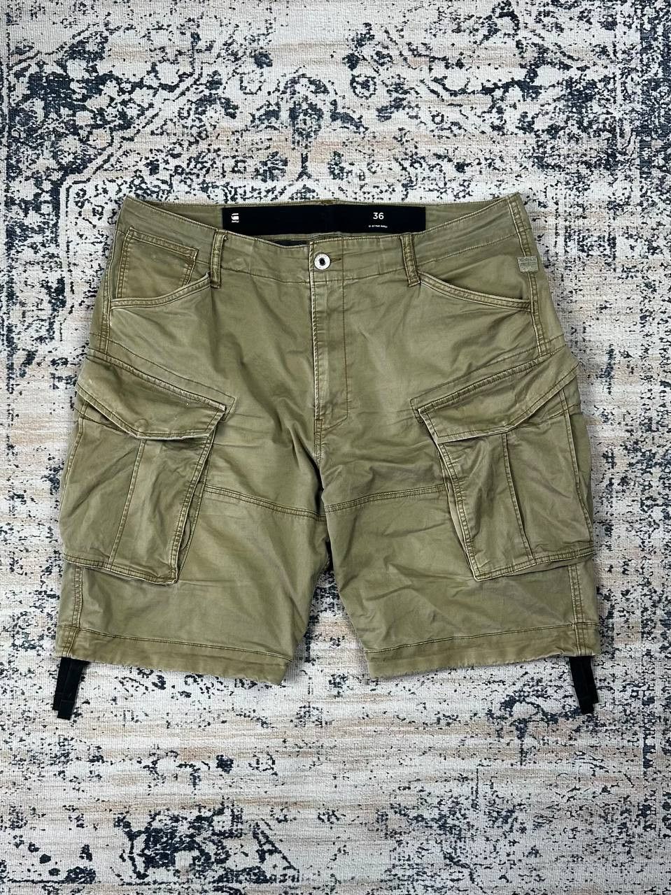 G-Star G-star Baggy Military Olive Cargo Shorts Size US 36 / EU 52 - 1 Thumbnail