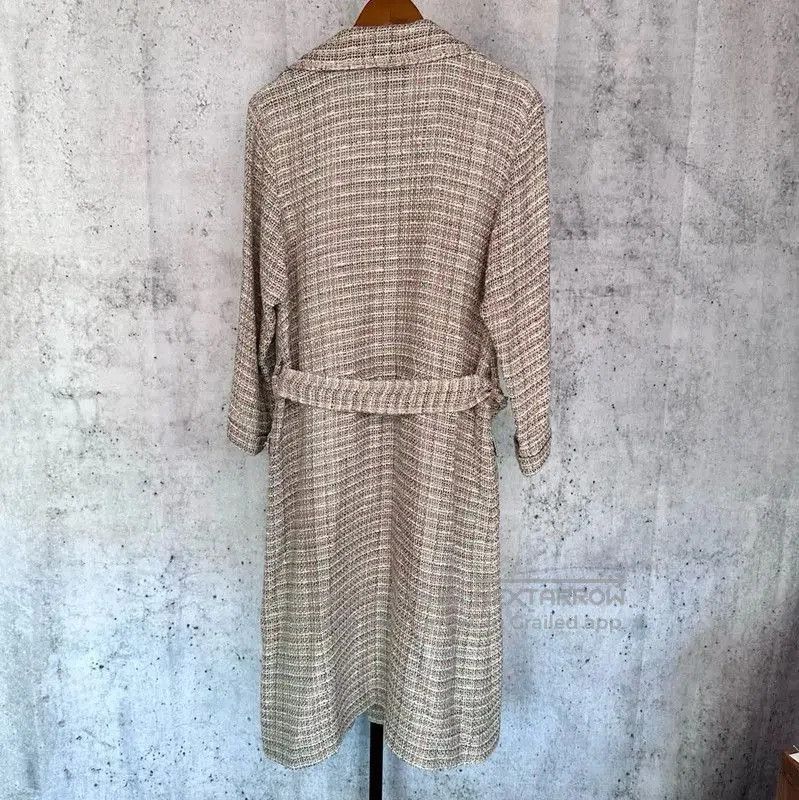 Chanel Chanel Beige Cotton Long Coat for Women . Size M / US 6-8 / IT 42-44 - 2 Thumbnail