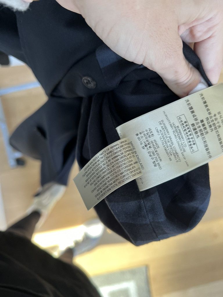 Burberry Burberry Navy Cotton Trench Coat Size US L / EU 52-54 / 3 - 9 Thumbnail