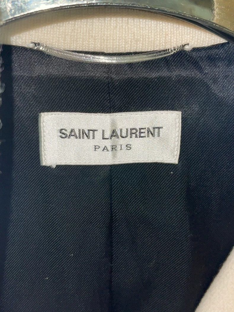 Saint Laurent Paris Saint Laurent 22fw black and white stitching Teddy jacket 2 Size US M / EU 48-50 / 2 - 2 Thumbnail