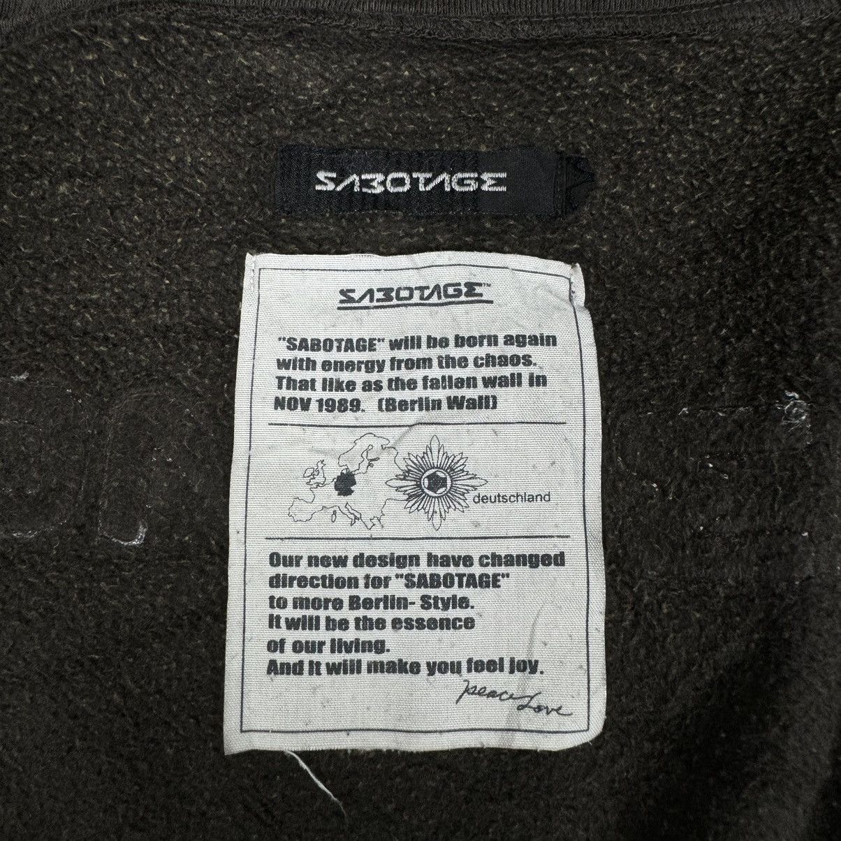 Japanese Brand 🌟SABOTAGE PAUL HARVEY SHOTGUN SWEATER LIKE NUMBER NINE Size US S / EU 44-46 / 1 - 10 Thumbnail