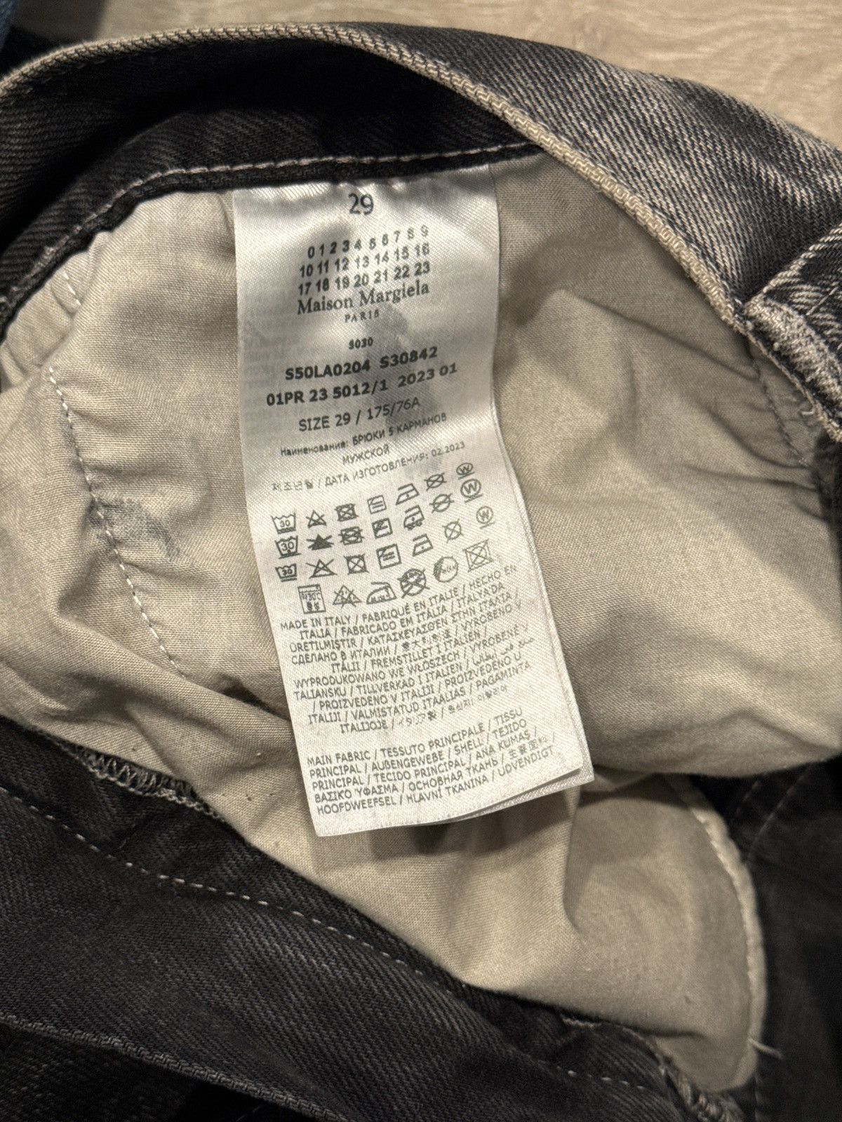 Maison Margiela Maison Margiela Black Paint Jeans Size US 29 - 5 Thumbnail
