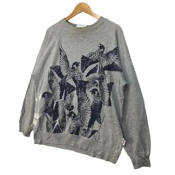 Japanese Brand Vtg 90' BEYOND THE VALLEY Birds Of Paradise Sweatshirt Size M / US 6-8 / IT 42-44 - 4 Thumbnail