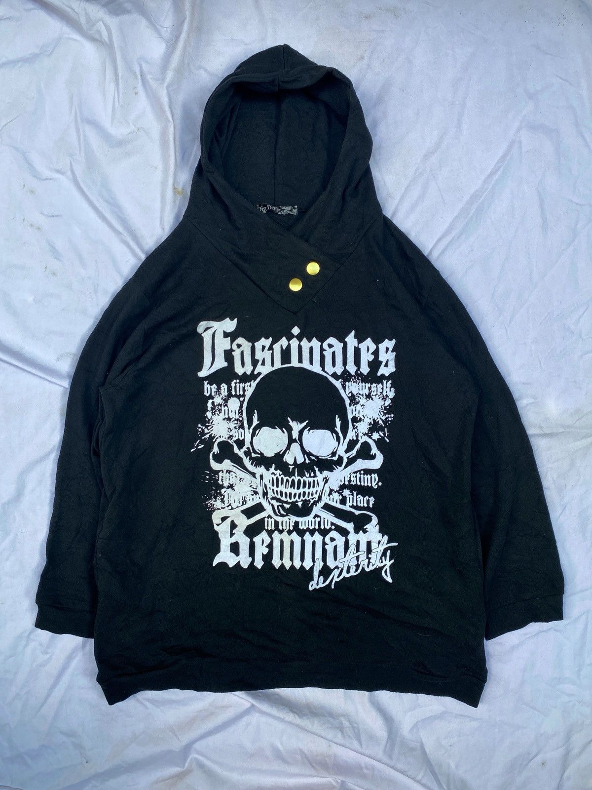 Hysteric Glamour DigDeep Skull Poem Vkei Punk Hoodie Lgb ifsixwasnine YYPH Size US L / EU 52-54 / 3 - 1 Thumbnail