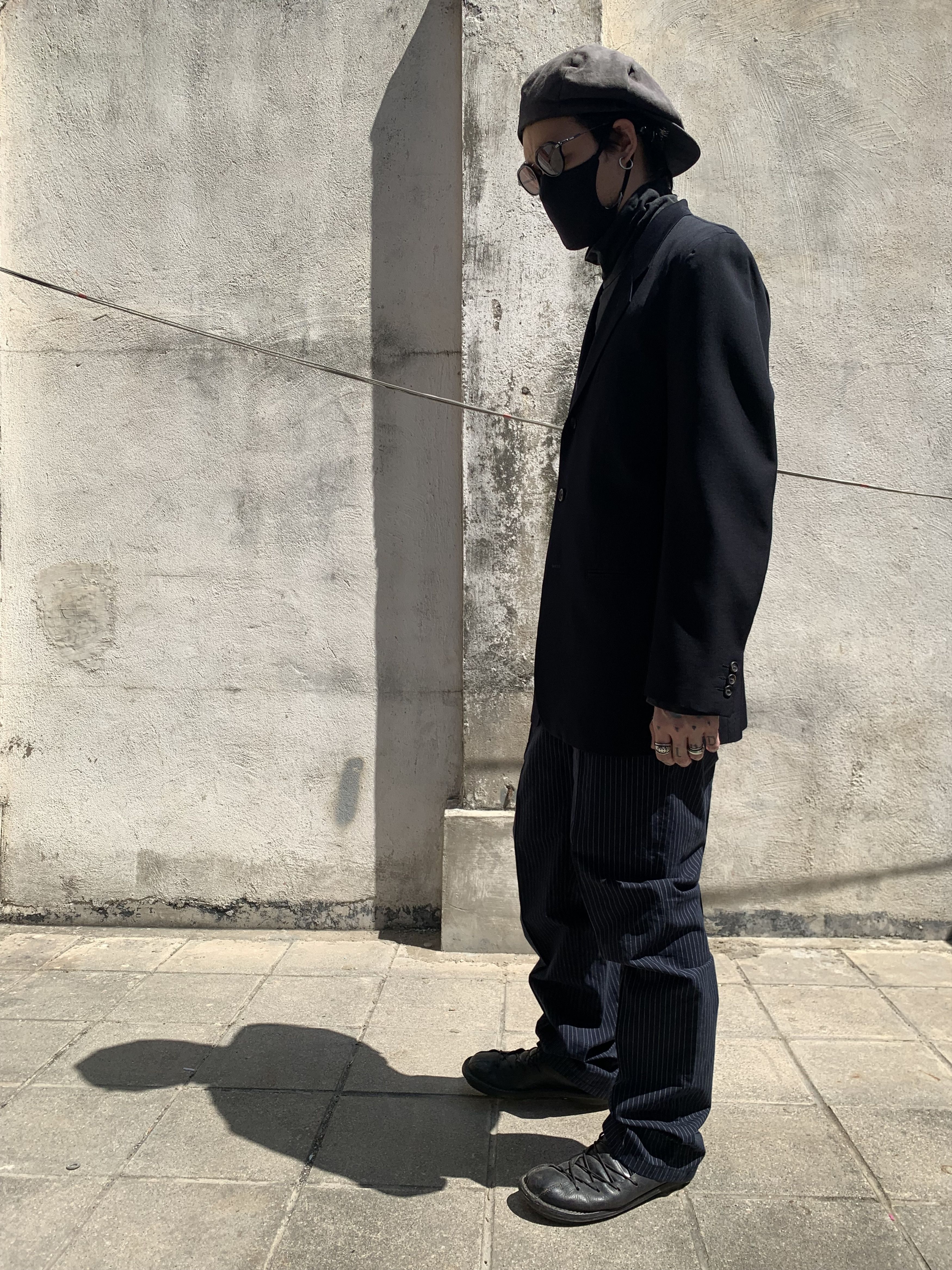 Yohji Yamamoto Yohji Yamamoto Rour Homme Costume D'Homme Blazer Jacket Size US XL / EU 56 / 4 - 2 Thumbnail