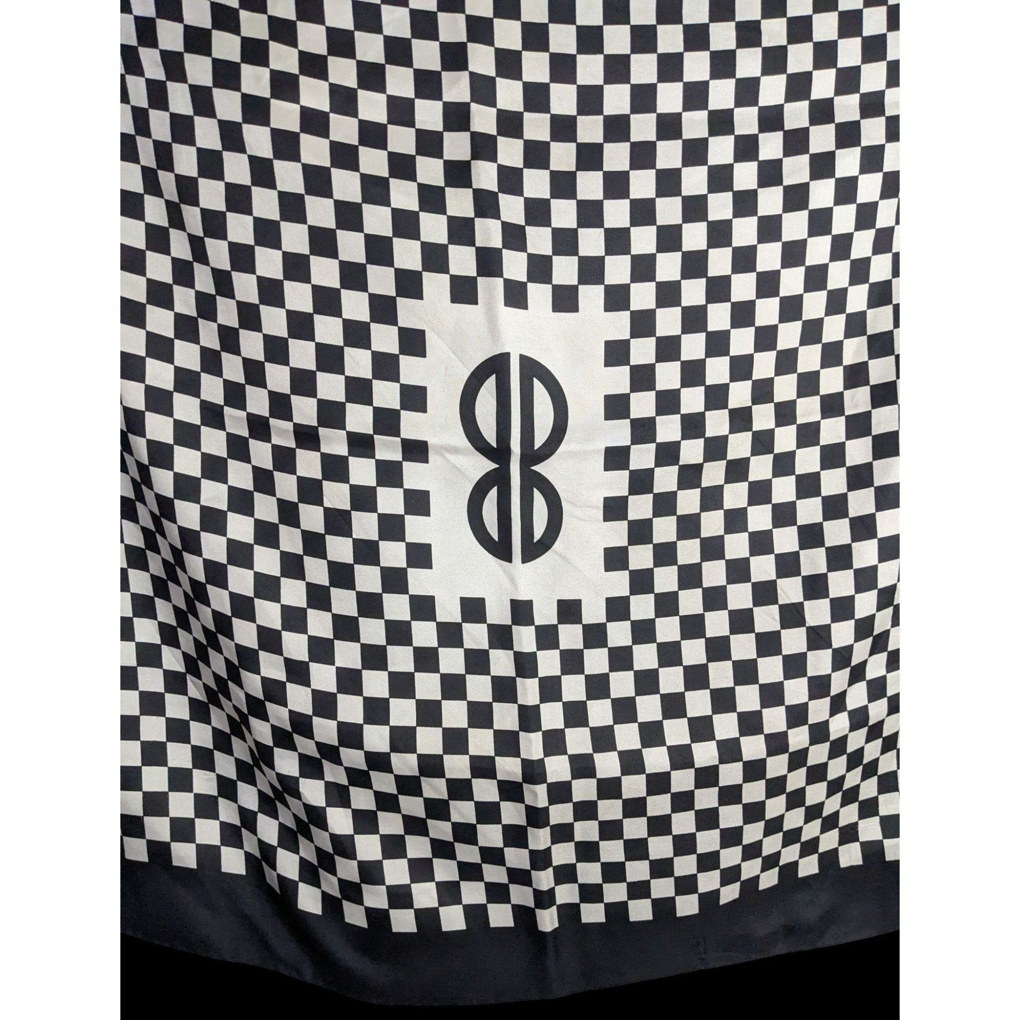 Bill Blass Vintage Bill Blass Silk Checkerboard Scarf Rare Size ONE SIZE - 3 Thumbnail