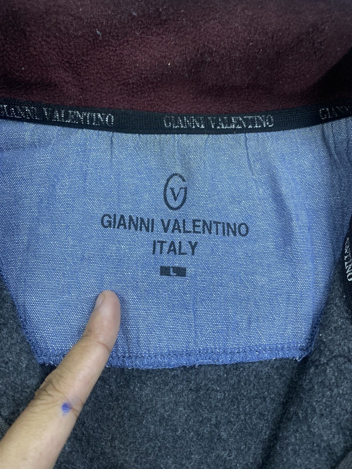 Gianni Valentino × Vintage Vintage Gianni Valentino Embroidery Logo Zipper Jacket Size US M / EU 48-50 / 2 - 9 Thumbnail