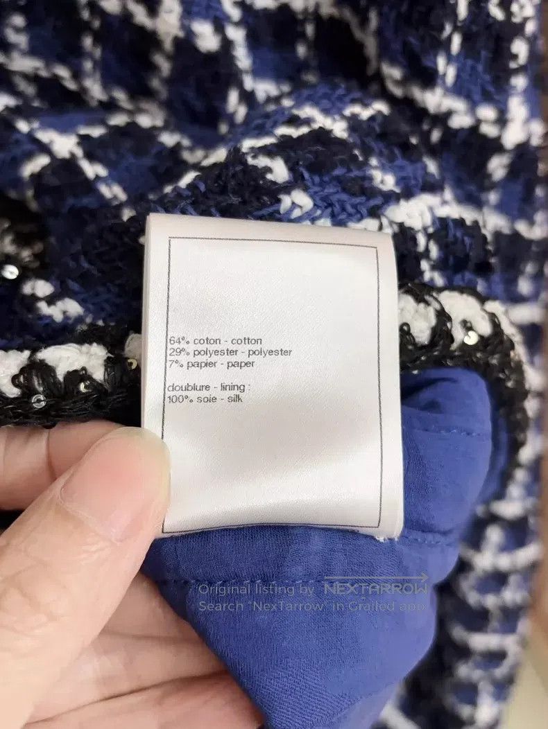 Chanel Chanel 23p blue checkered jacket Size XS / US 0-2 / IT 36-38 - 4 Thumbnail