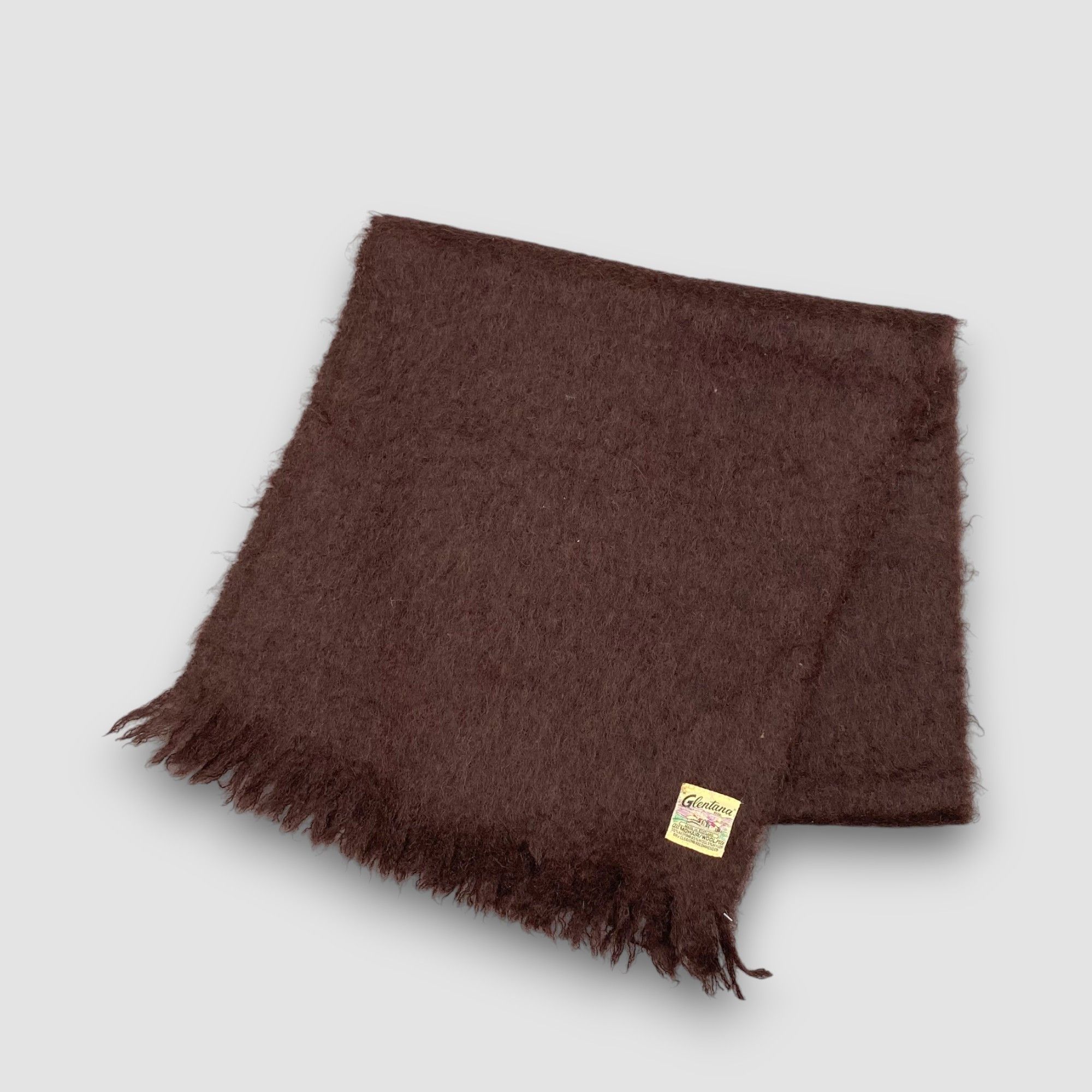 Japanese Brand Vintage Glentana Scarf Muffler Wool Stole Wraps Scarves Size ONE SIZE - 4 Thumbnail