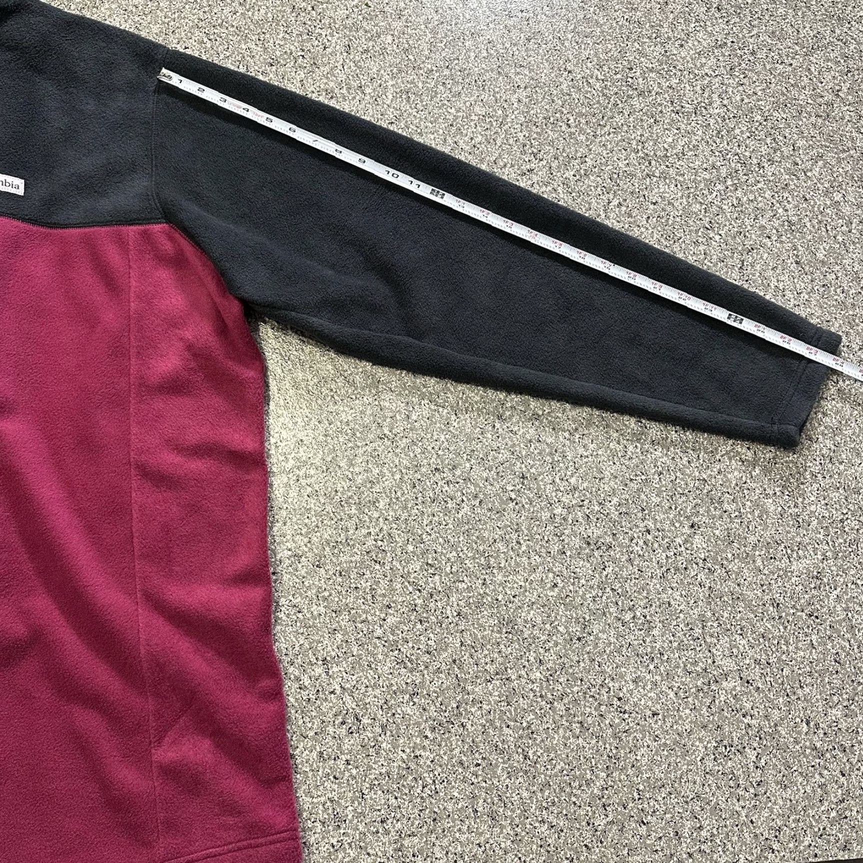Pinko Columbia Fleece Pullover Mens 3XLT Big & Tall Snap Mock Neck Pink Black Long Sleeve Sweatshirt Size US XXL / EU 58 / 5 - 7 Thumbnail