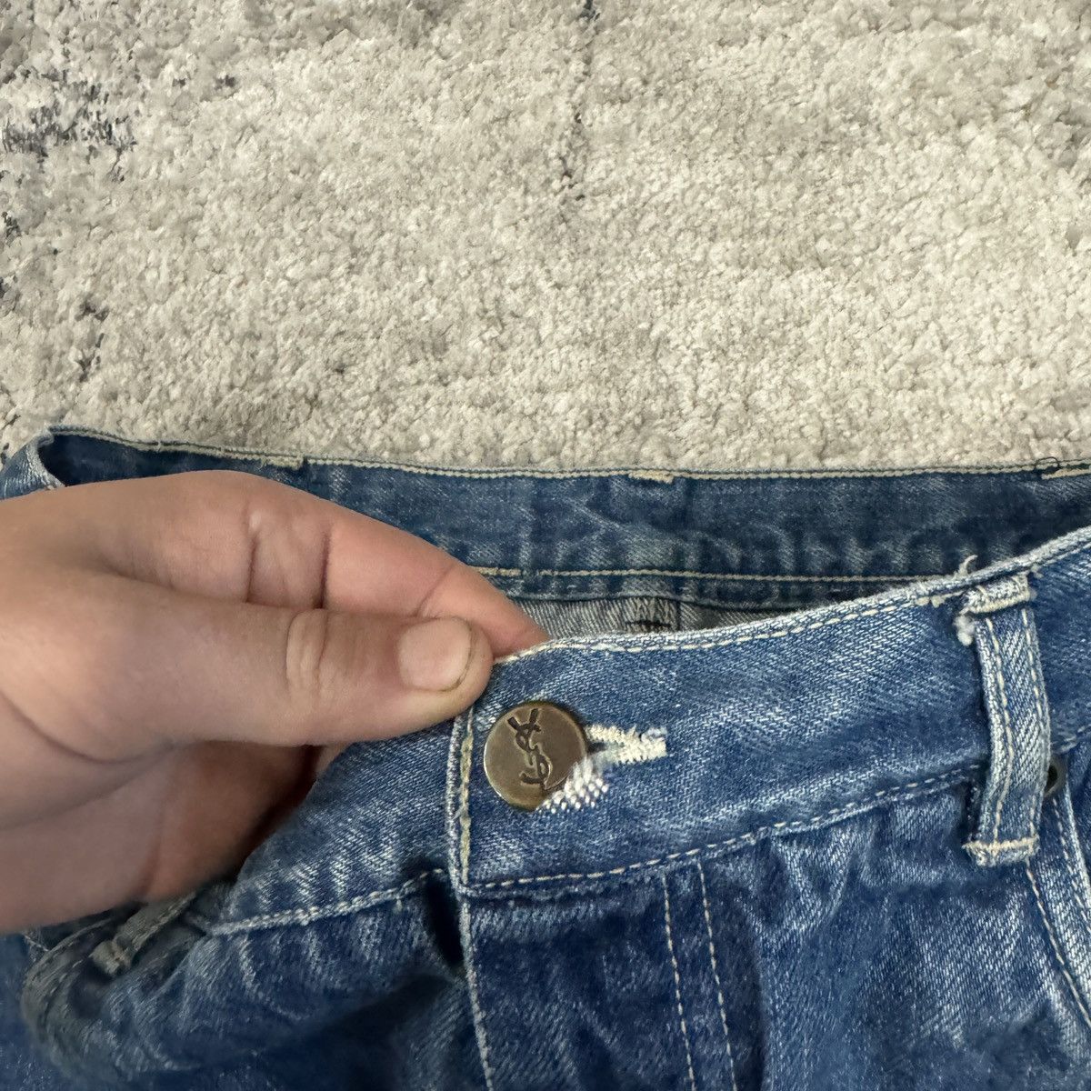 JNCO × Vintage Vintage 90s JNCO style baggy wide leg jeans light wash Size US 32 / EU 48 - 6 Thumbnail