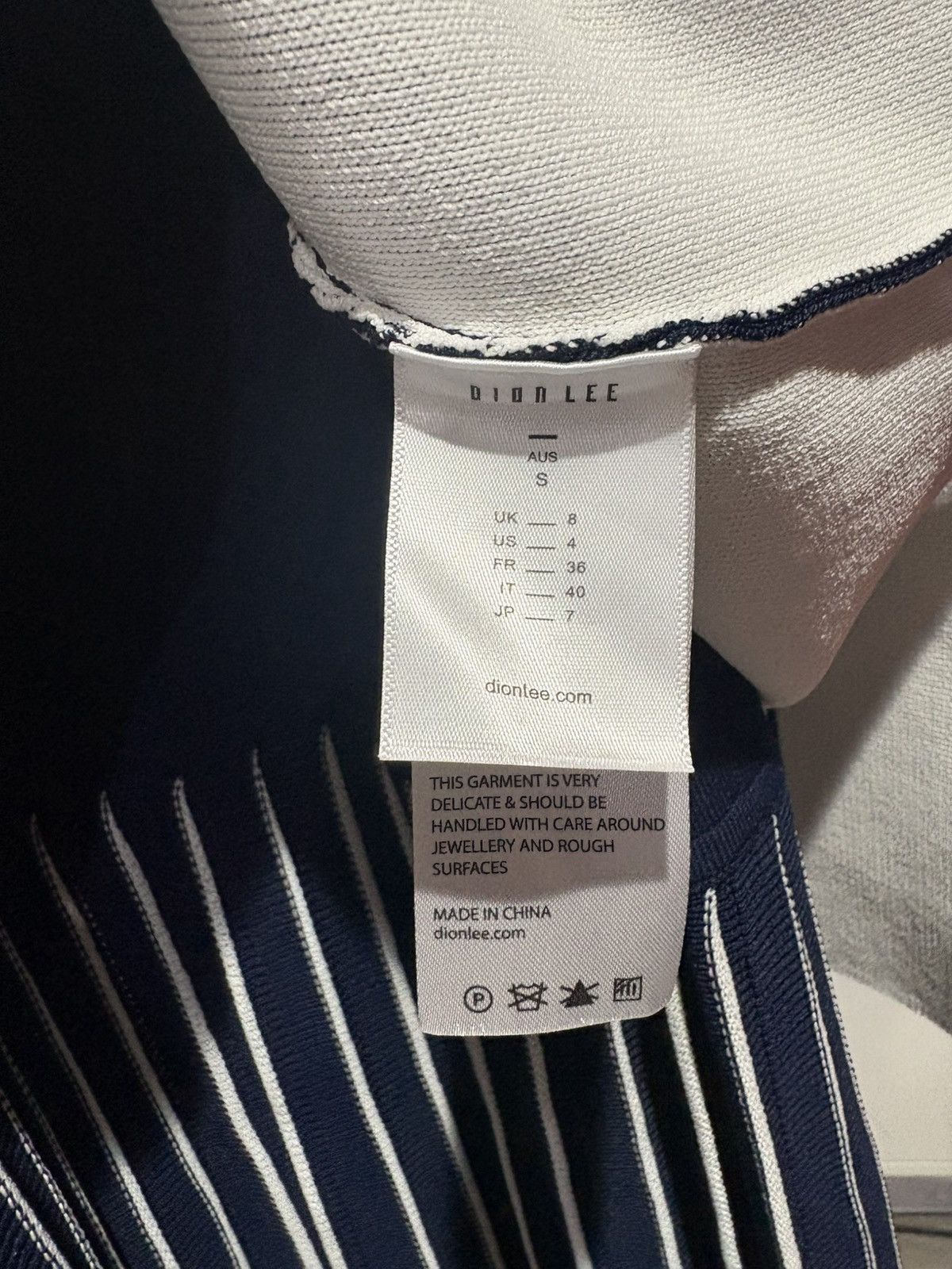 Dion Lee DION LEE Density Pleat Dress Blue White Size s Size S / US 4 / IT 40 - 5 Thumbnail