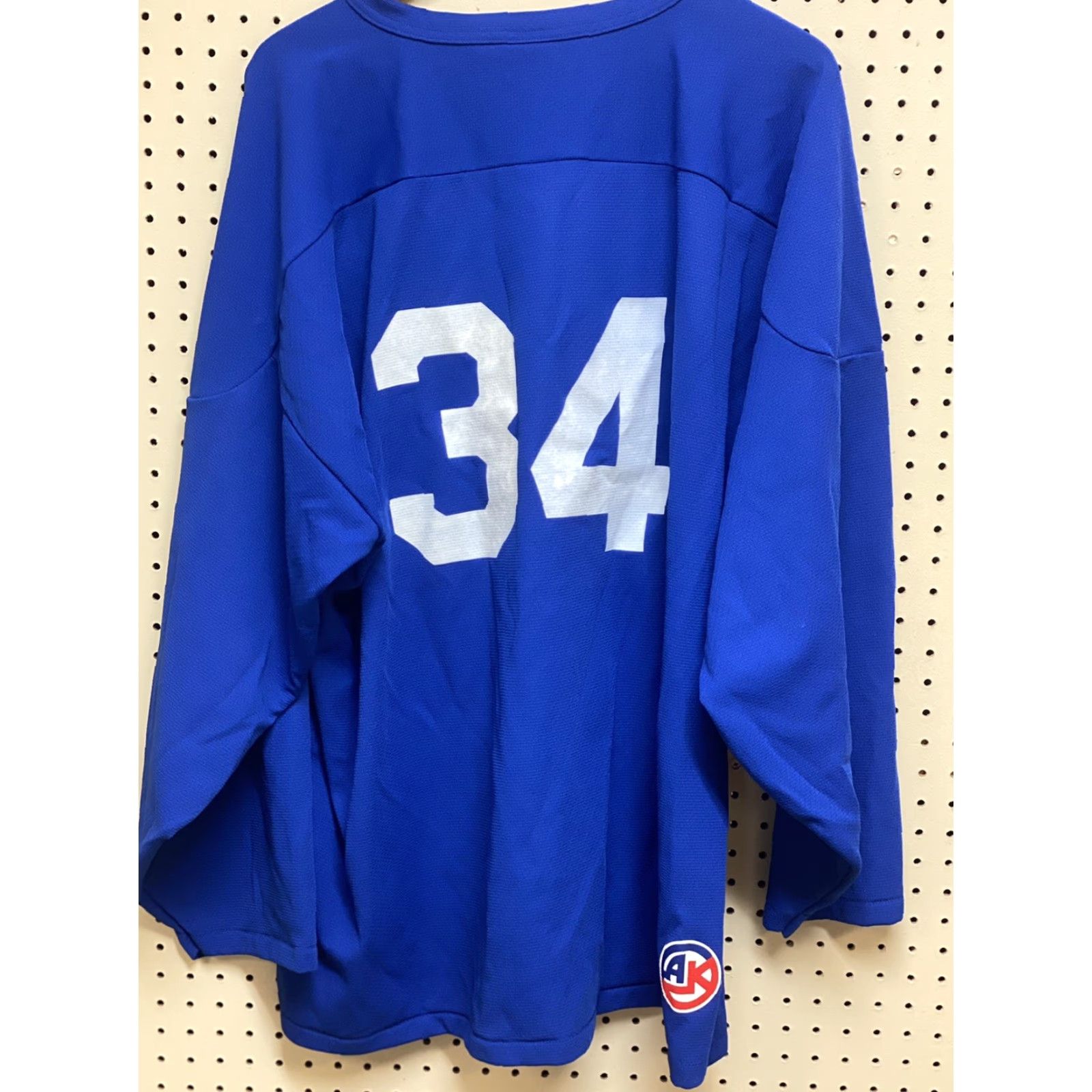 Vintage VINTAGE Moore Sports Jersey Hockey Blue 2XL Adult Long Sleeve Athletic Knit School University Mens Jersey XXL Blues Size US XXL / EU 58 / 5 - 2 Thumbnail