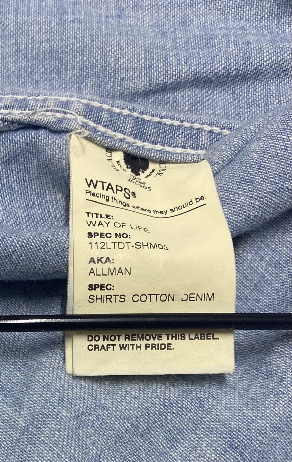 Wtaps Wtaps Western Denim Shirt Streetwear Pearl Snap Button Size US M / EU 48-50 / 2 - 8 Thumbnail