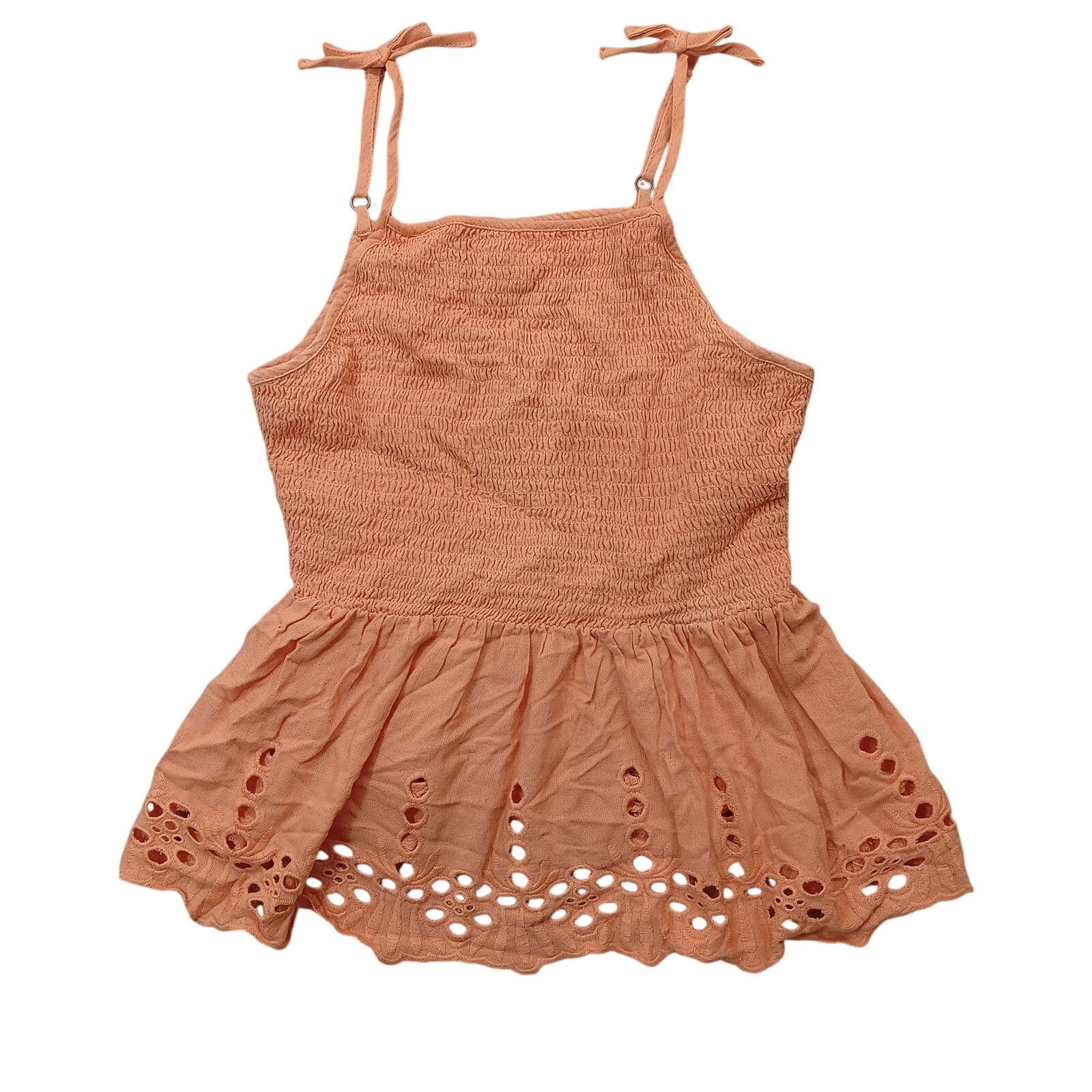 & Other Stories Japna Top S Women's Sleeveless Blouse Orange Cotton Linen Size S / US 4 / IT 40 - 1 Thumbnail