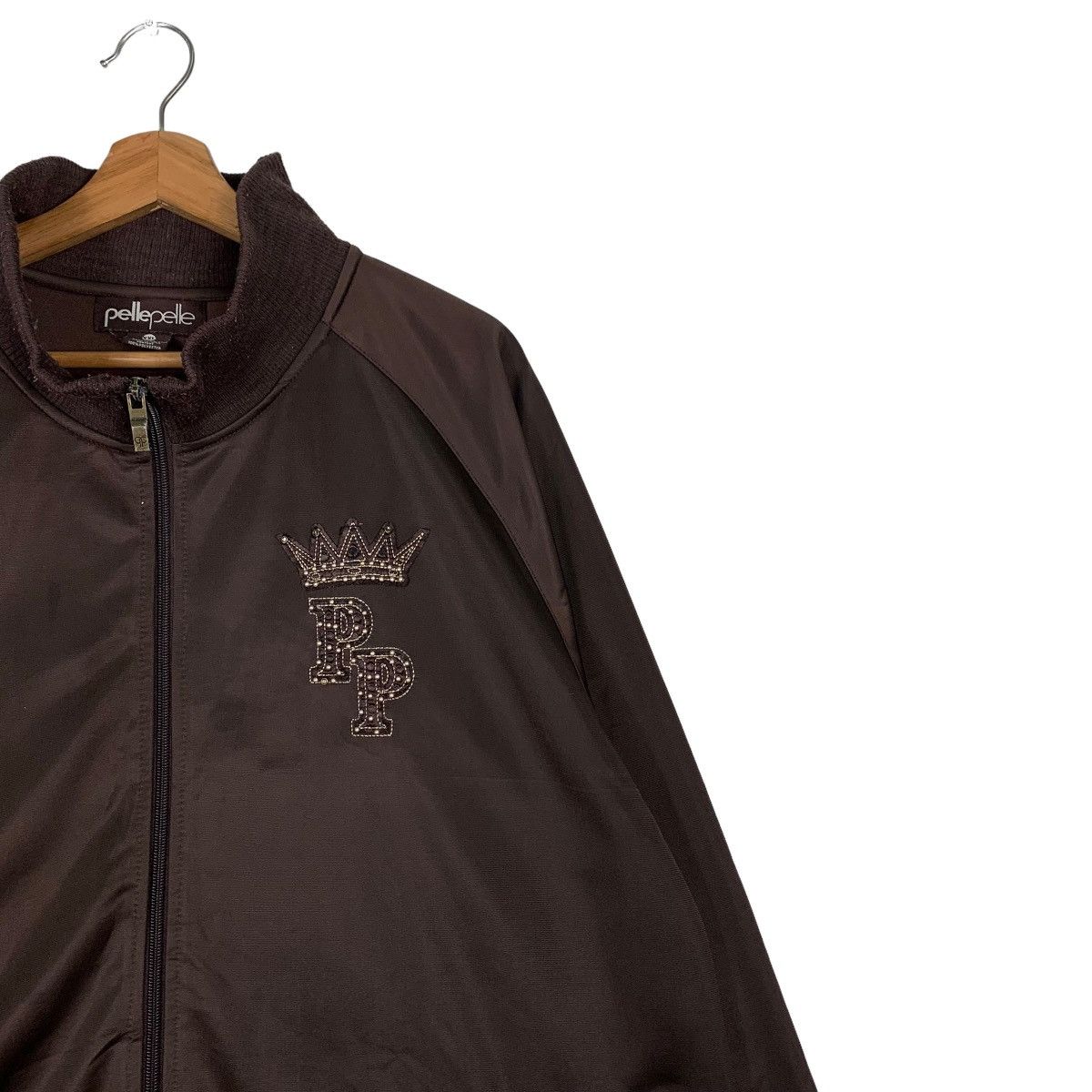 Japanese Brand PELLEPELLE MARCBUCHANAN Big Logo Sweater Jacket #0104-C6 Size US XXL / EU 58 / 5 - 8 Thumbnail