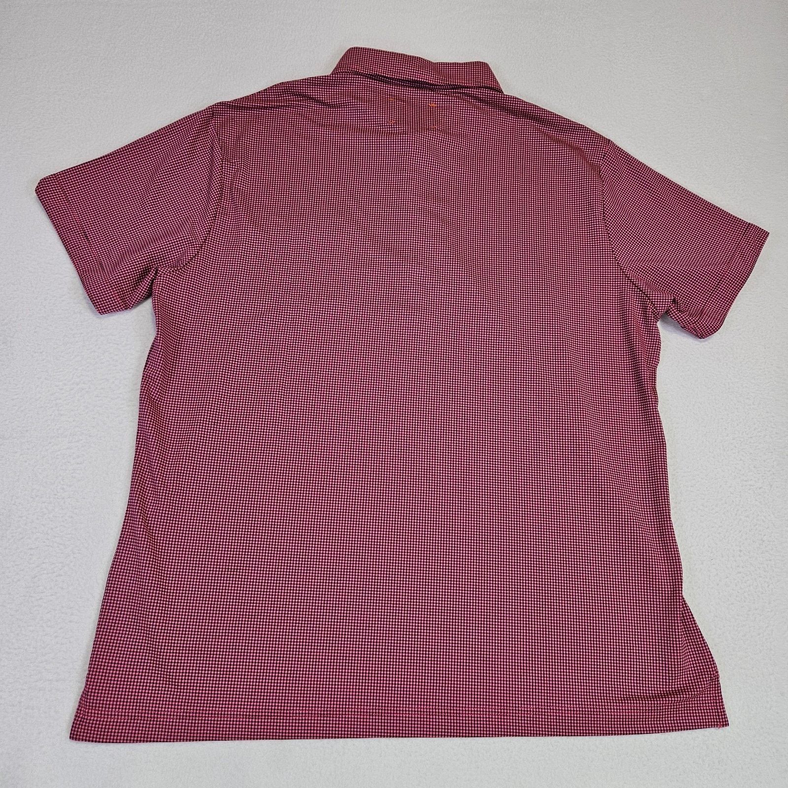 Swims SWIMS Crewart Polo Shirt Pink Micro Check Performance Golf Size US XXL / EU 58 / 5 - 9 Thumbnail