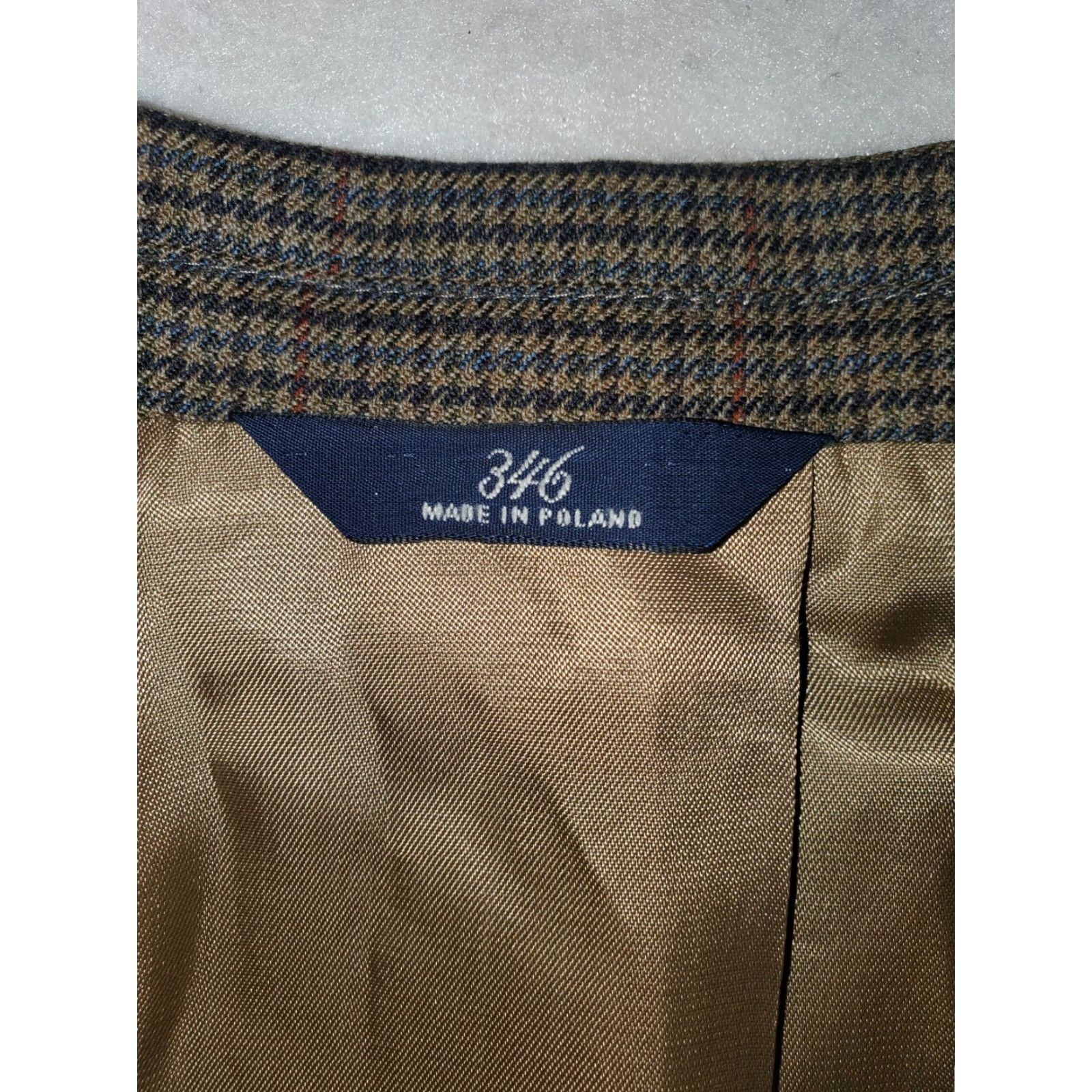 Brooks Brothers VINTAGE Brooks Brothers 346 Houndstooth Plaid Wool Sports Coat Suit Jacket Size 40 Reg. Size 40R - 3 Thumbnail