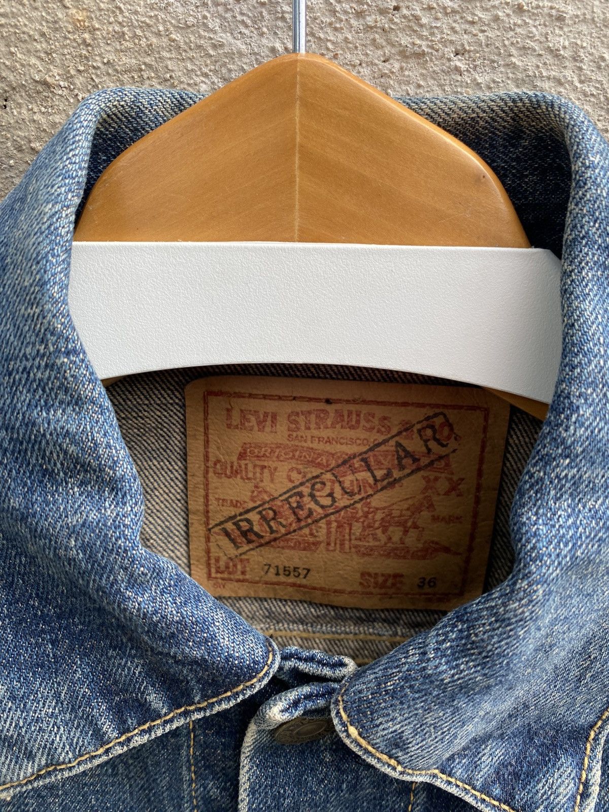 Levi's × Levi's Vintage Clothing × Vintage size 36 vintage levi's trucker denime big E jacket Size US S / EU 44-46 / 1 - 4 Thumbnail