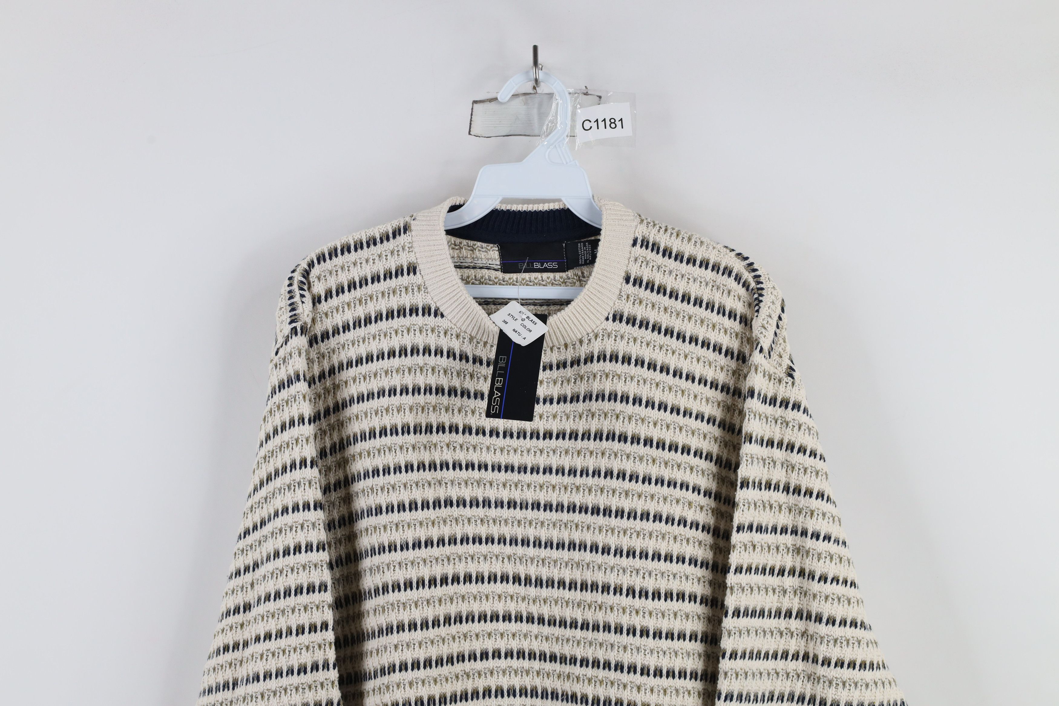 Vintage Deadstock Vintage 90s Streetwear Knit Crewneck Sweater Size US M / EU 48-50 / 2 - 2 Thumbnail