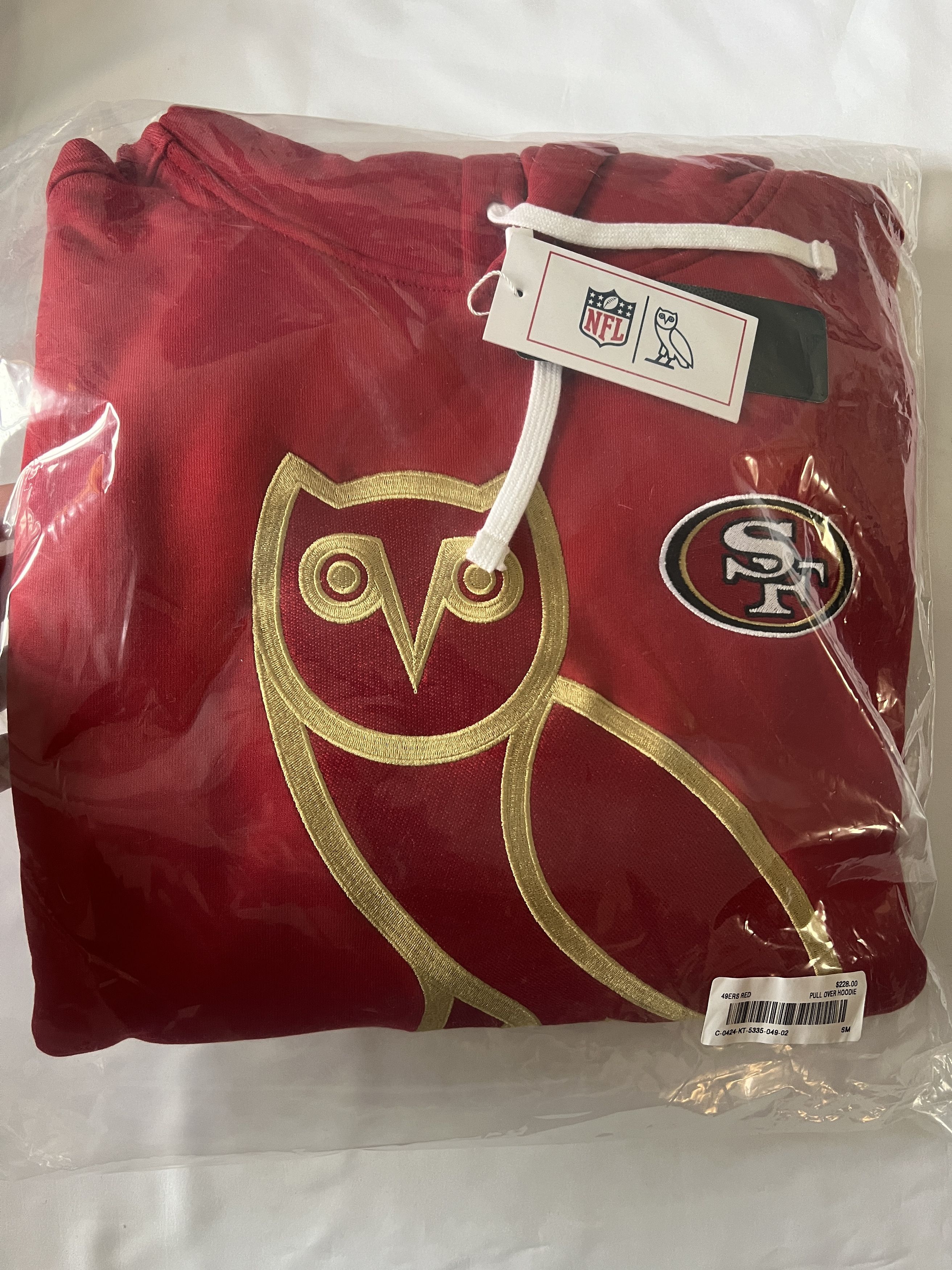 Drake *RARE* OVO x NFL San Francisco 49ers OG Owl Hoodie Size US S / EU 44-46 / 1 - 6 Thumbnail
